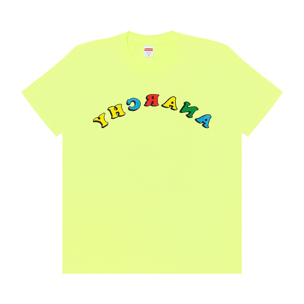 Supreme x Jamie Reid Anarchy Tee 'Bright Yellow'