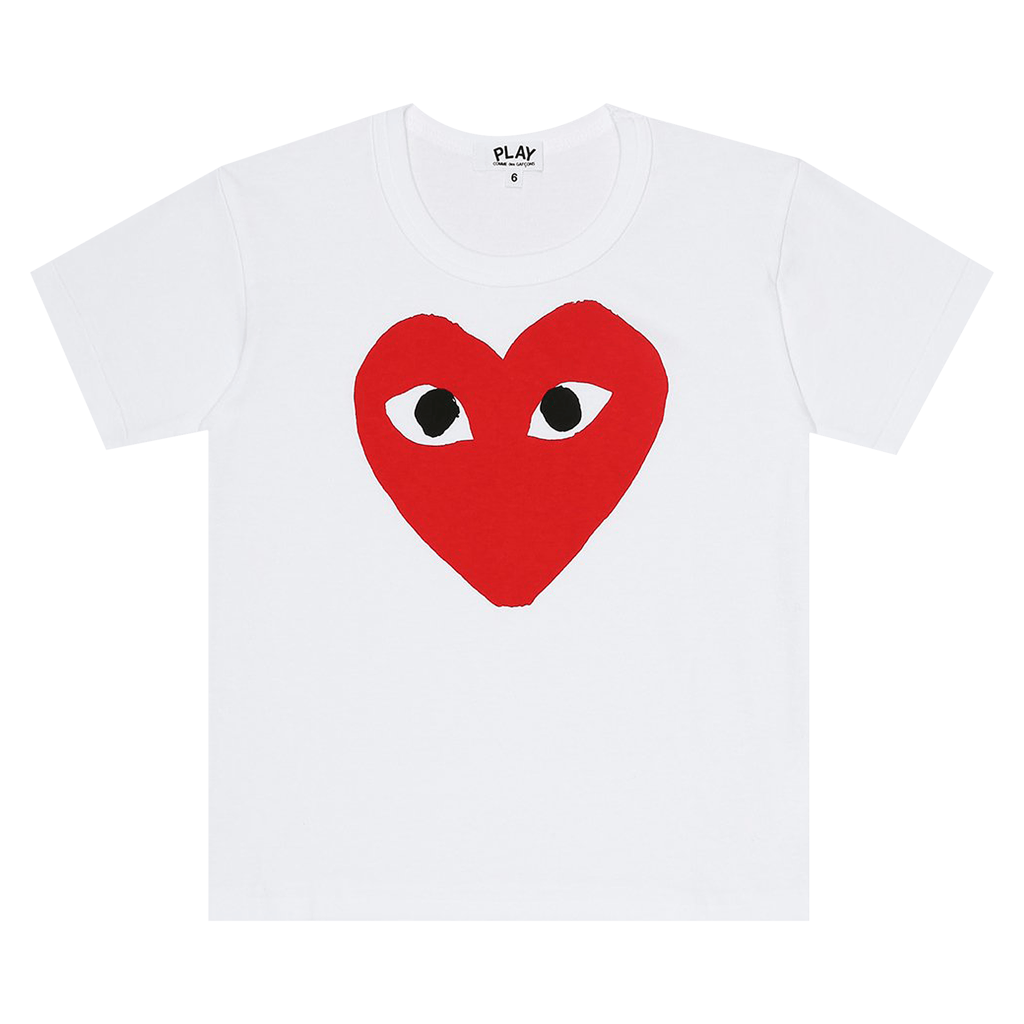 Comme des Garçons PLAY Kids Big Heart Logo T-Shirt 'White'