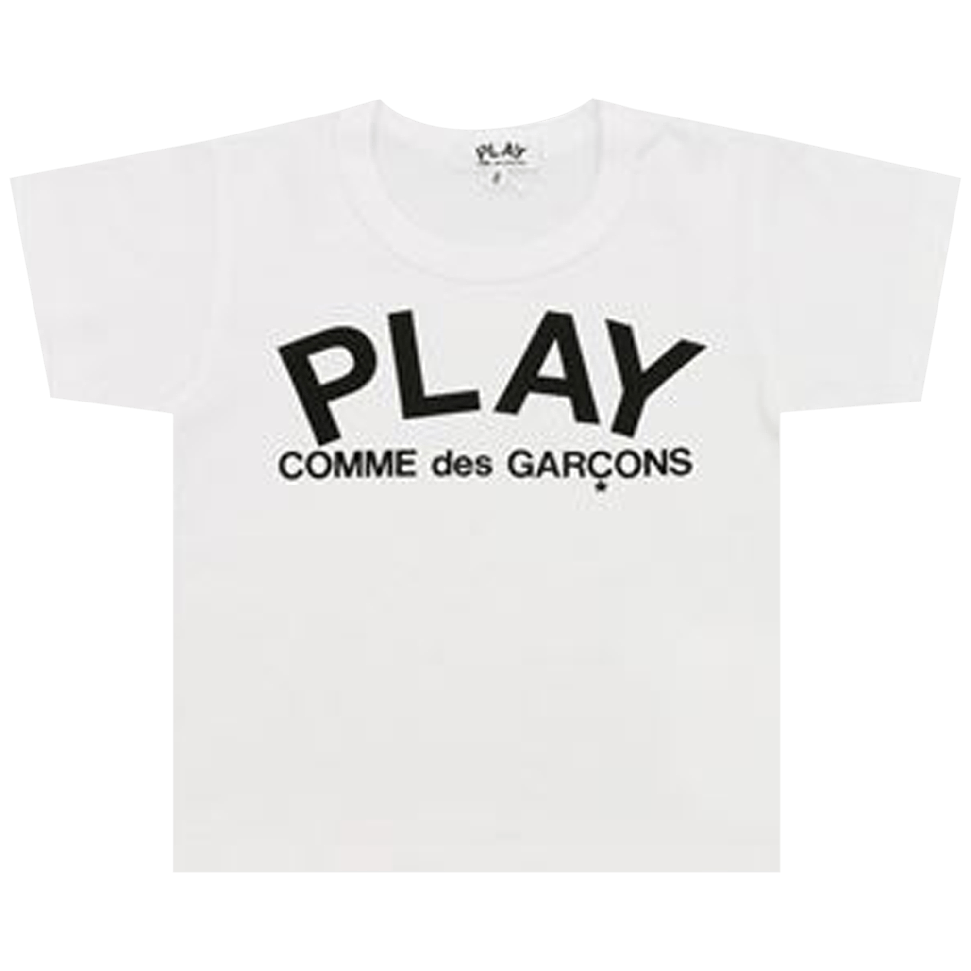 Pre-owned Comme Des Garçons Play Kids Logo T-shirt 'white'