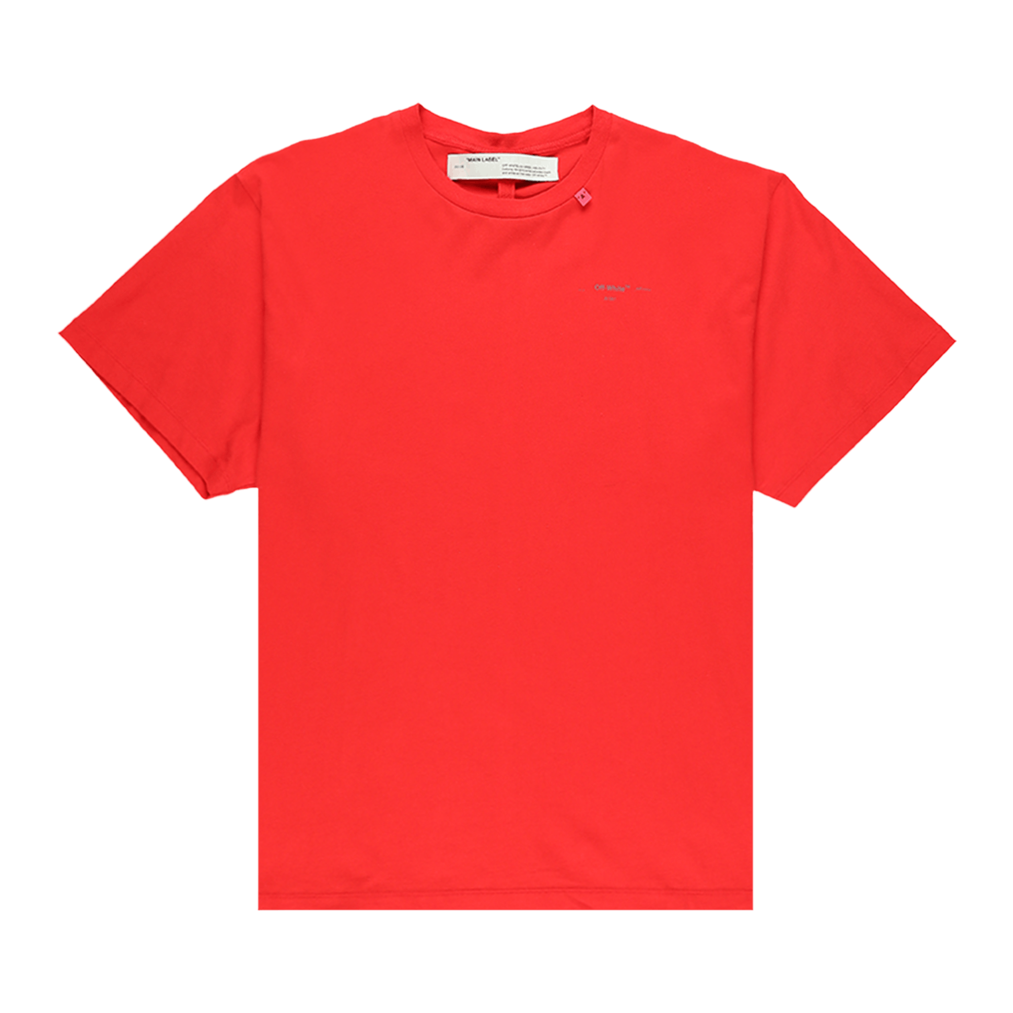 Off-White Unfinished Oversize T-Shirt 'Red