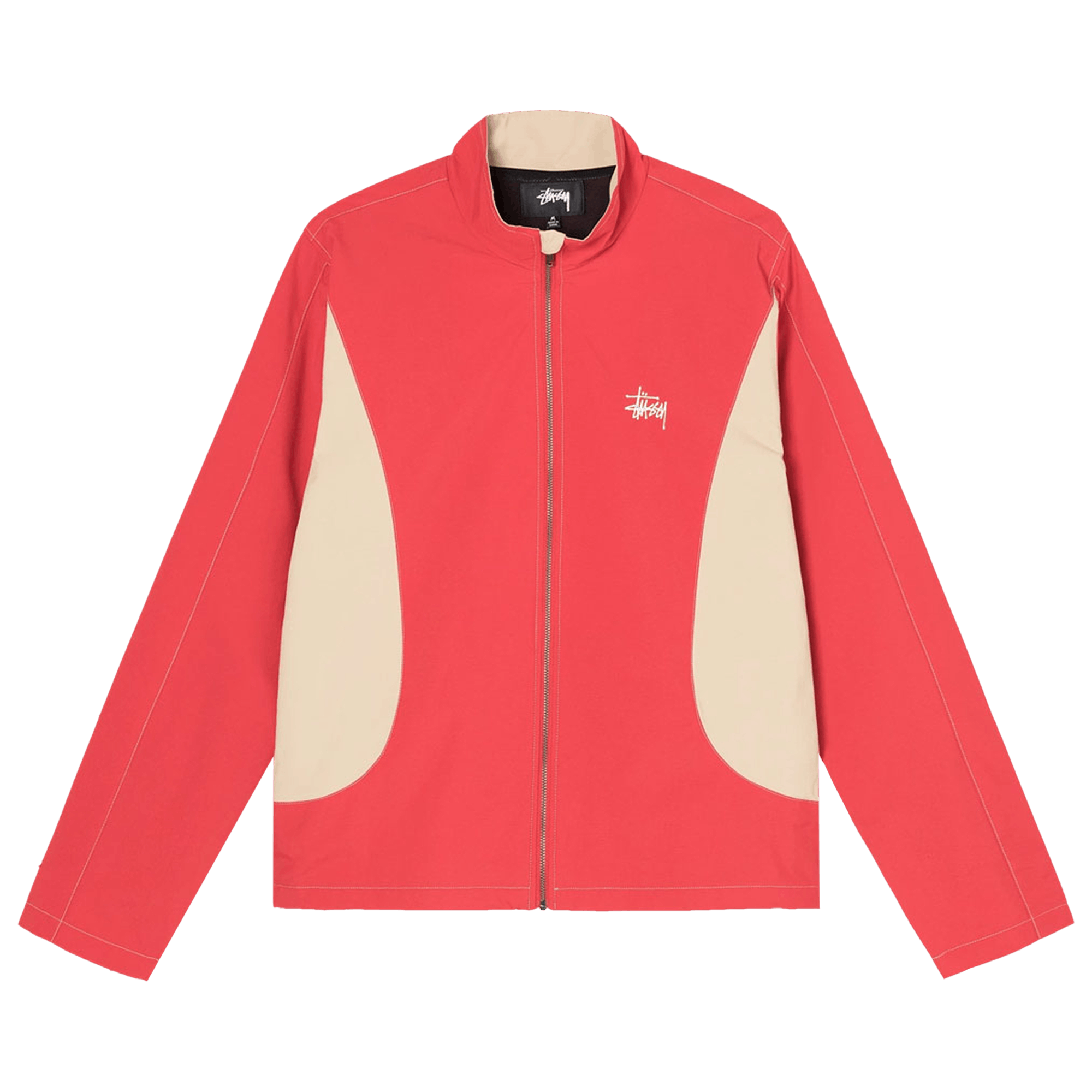 Stussy Panel Track Jacket 'Red'