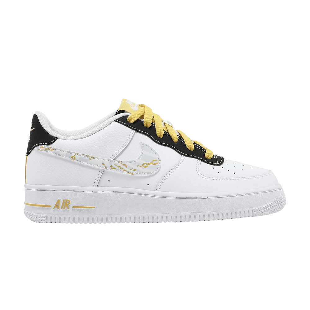 Nike Air Force 1 '07 LV8 GS 'Gold Links Zebra Print' - DH5480-100