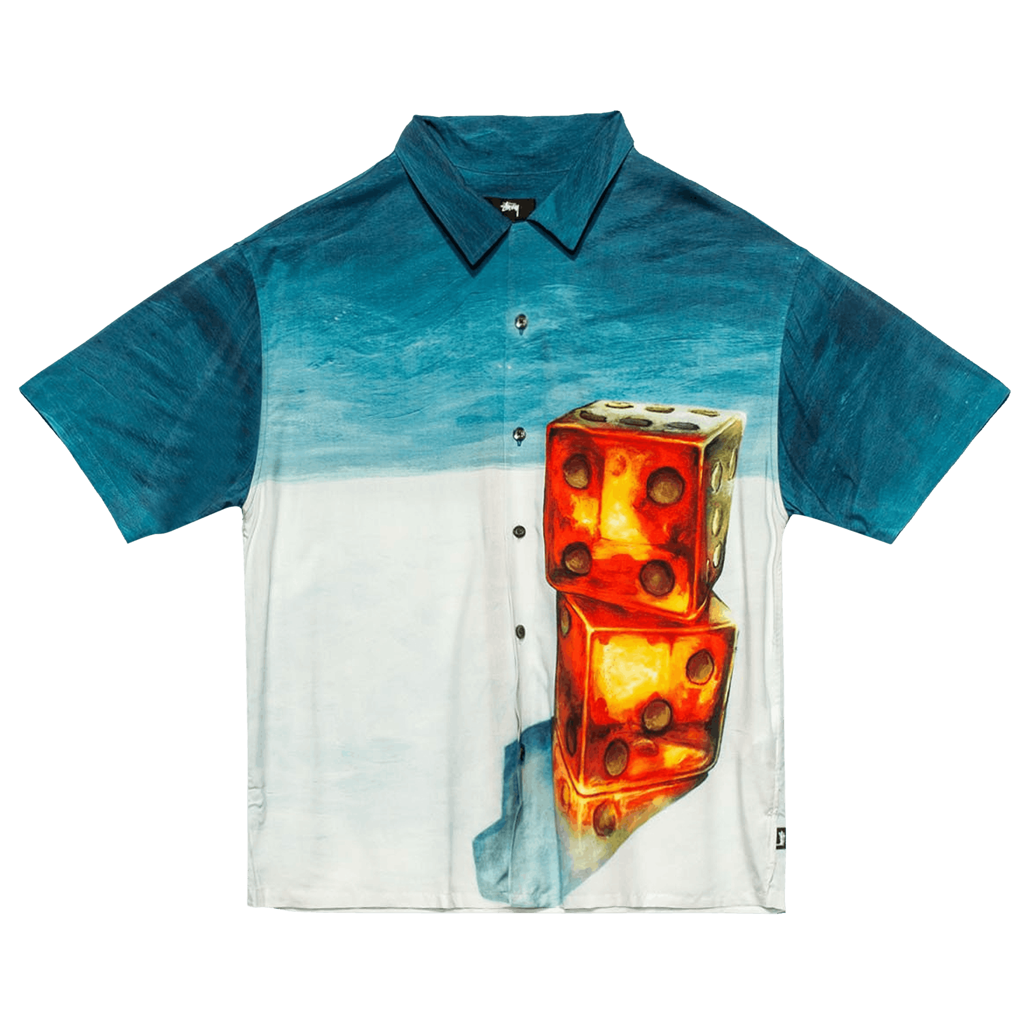 Stussy Dice Painting Shirt 'Blue'