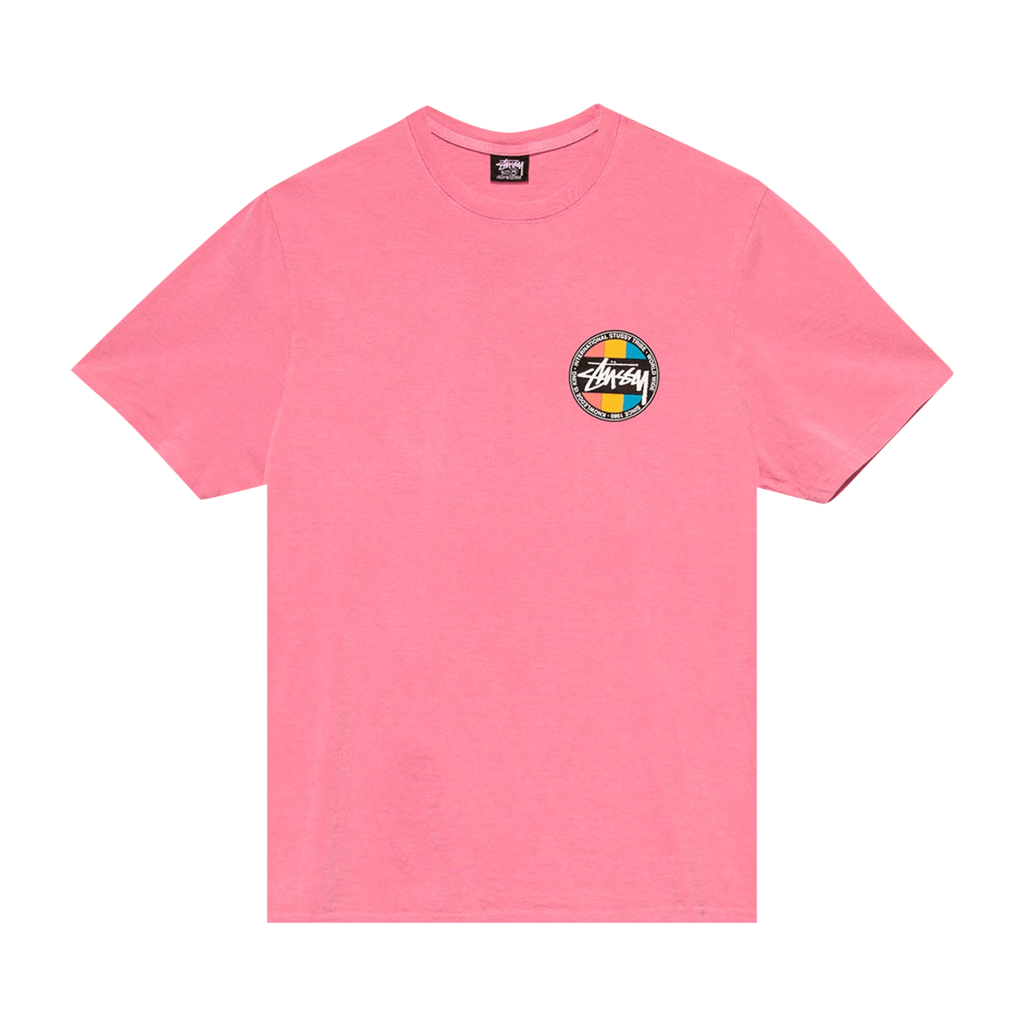 Stussy Classic Dot Pigment Dyed Tee 'Pink'