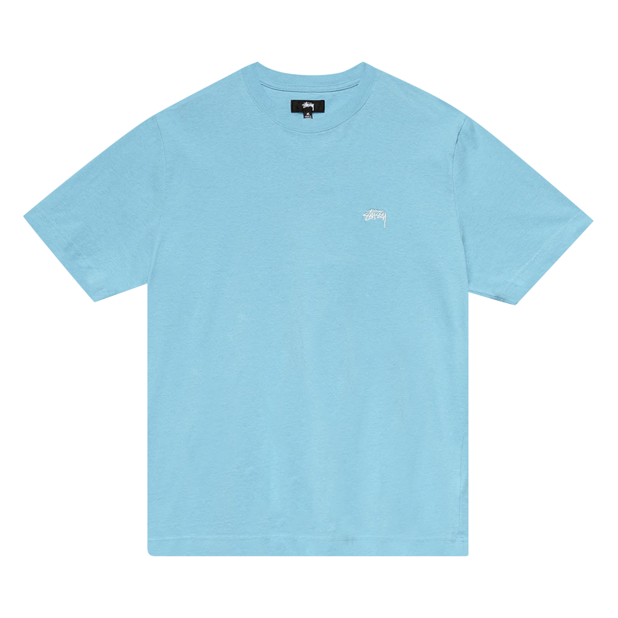 Stussy Stock Logo Short-Sleeve Crew 'Blue'