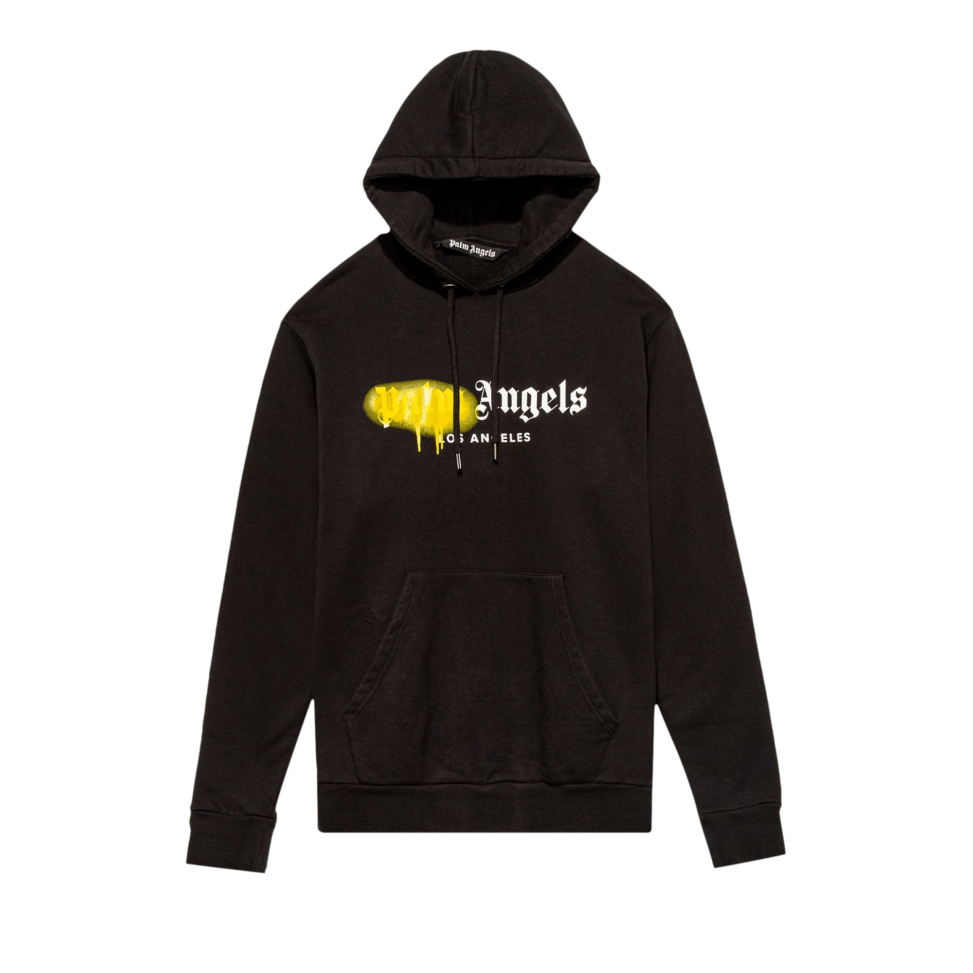 Palm Angels LA Sprayed Logo Hoodie 'Black'