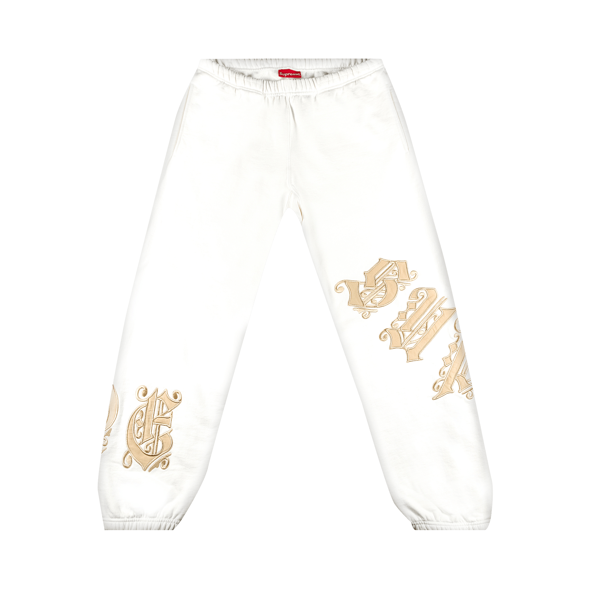 Supreme Old English Wrap Sweatpant 'White'
