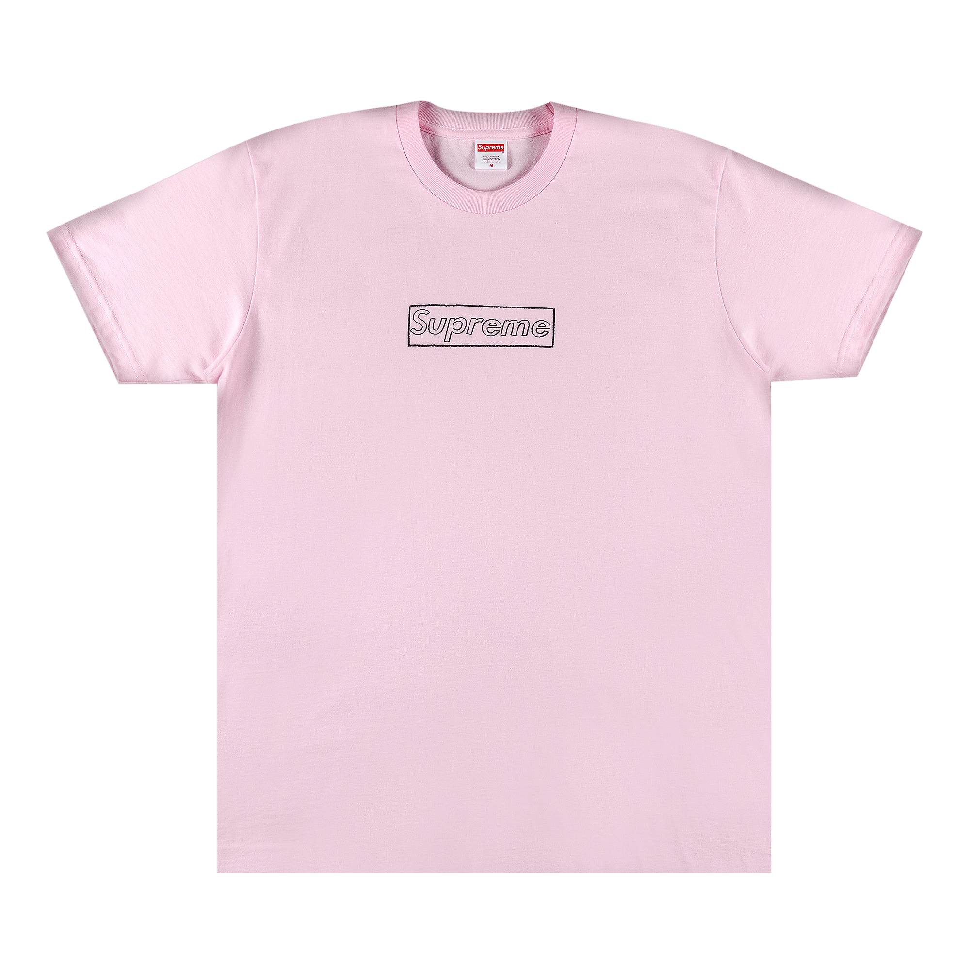 Supreme x KAWS Chalk Logo Tee 'Light Pink'