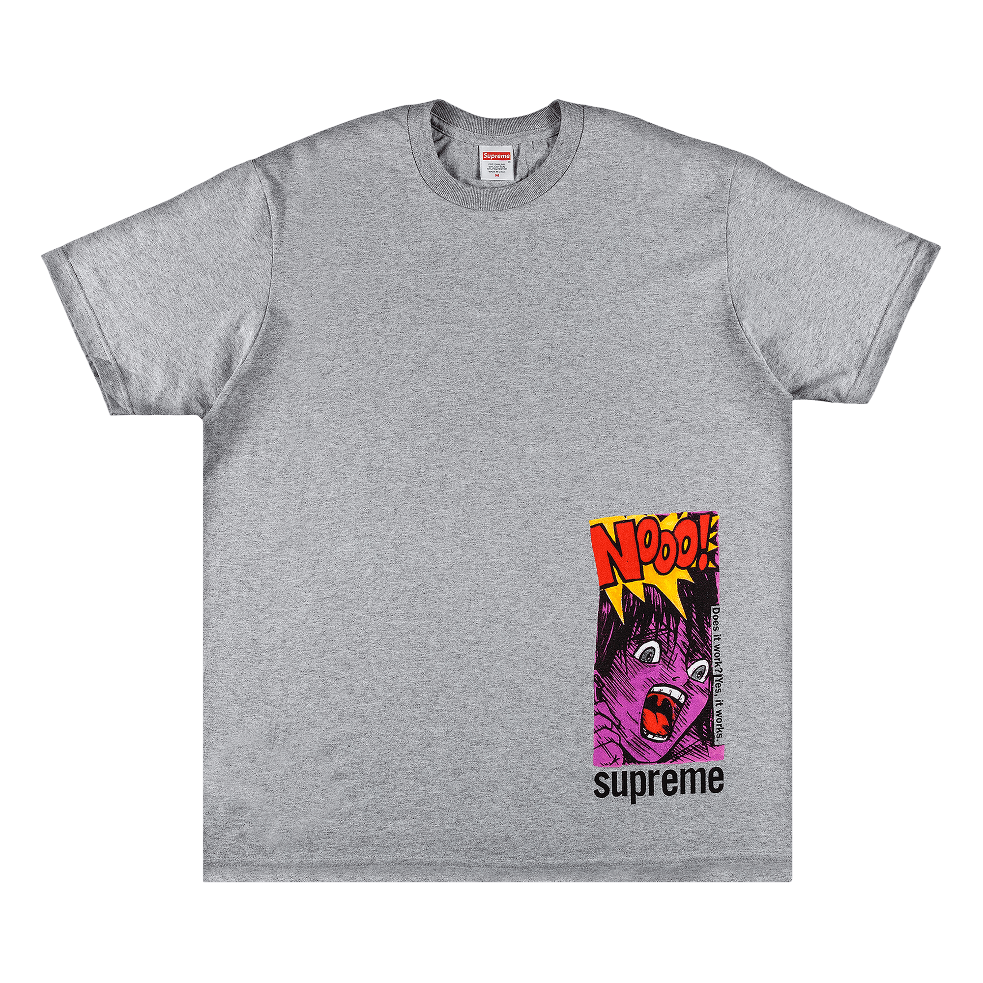 Supreme Does It Work Tee 'Heather Grey'