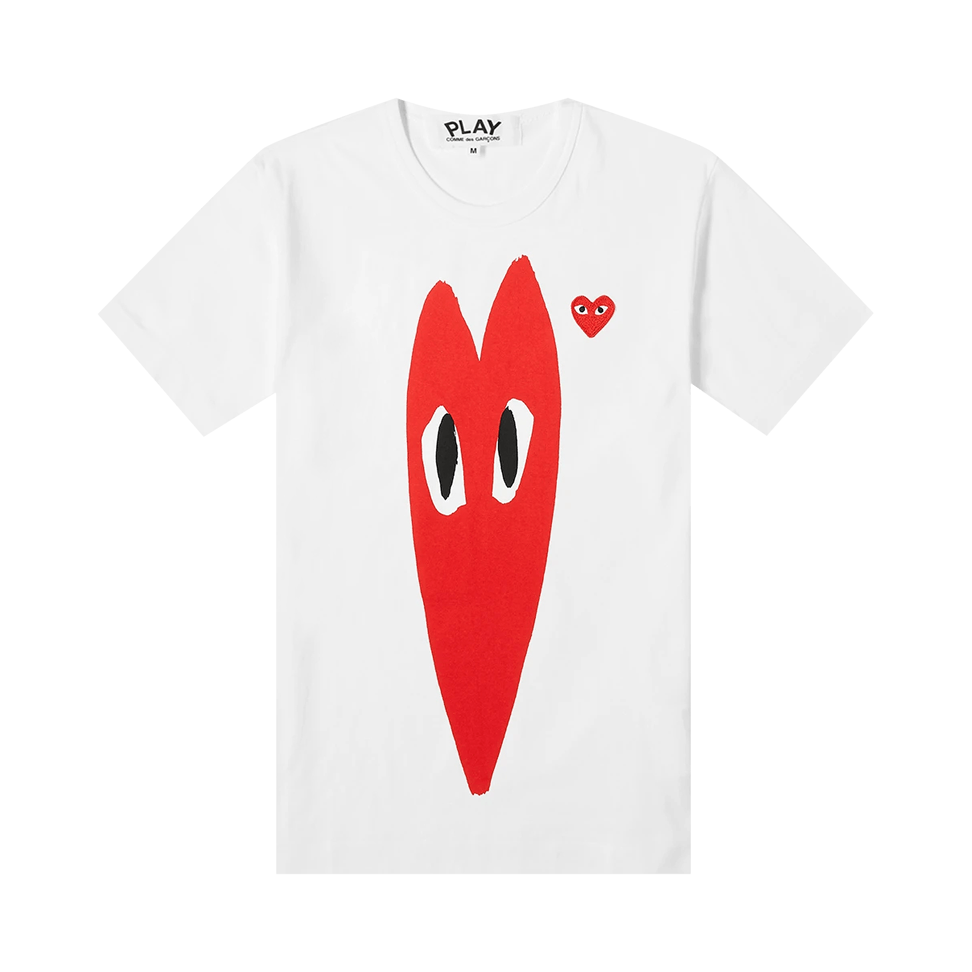 Comme des Garçons PLAY Stretch Heart Tee 'White'