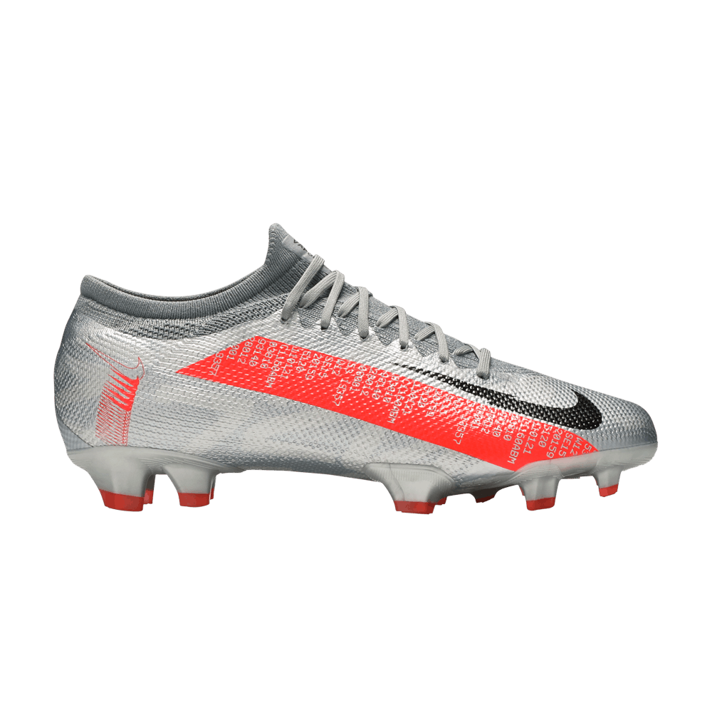 NIKE MERCURIAL VAPOR 13 PRO FG 'METALLIC GREY CRIMSON'