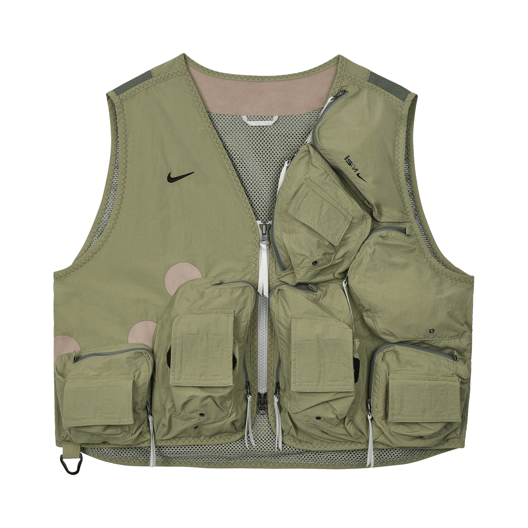 Pre-owned Nike Ispa Utility Vest 'medium Khaki' In Green