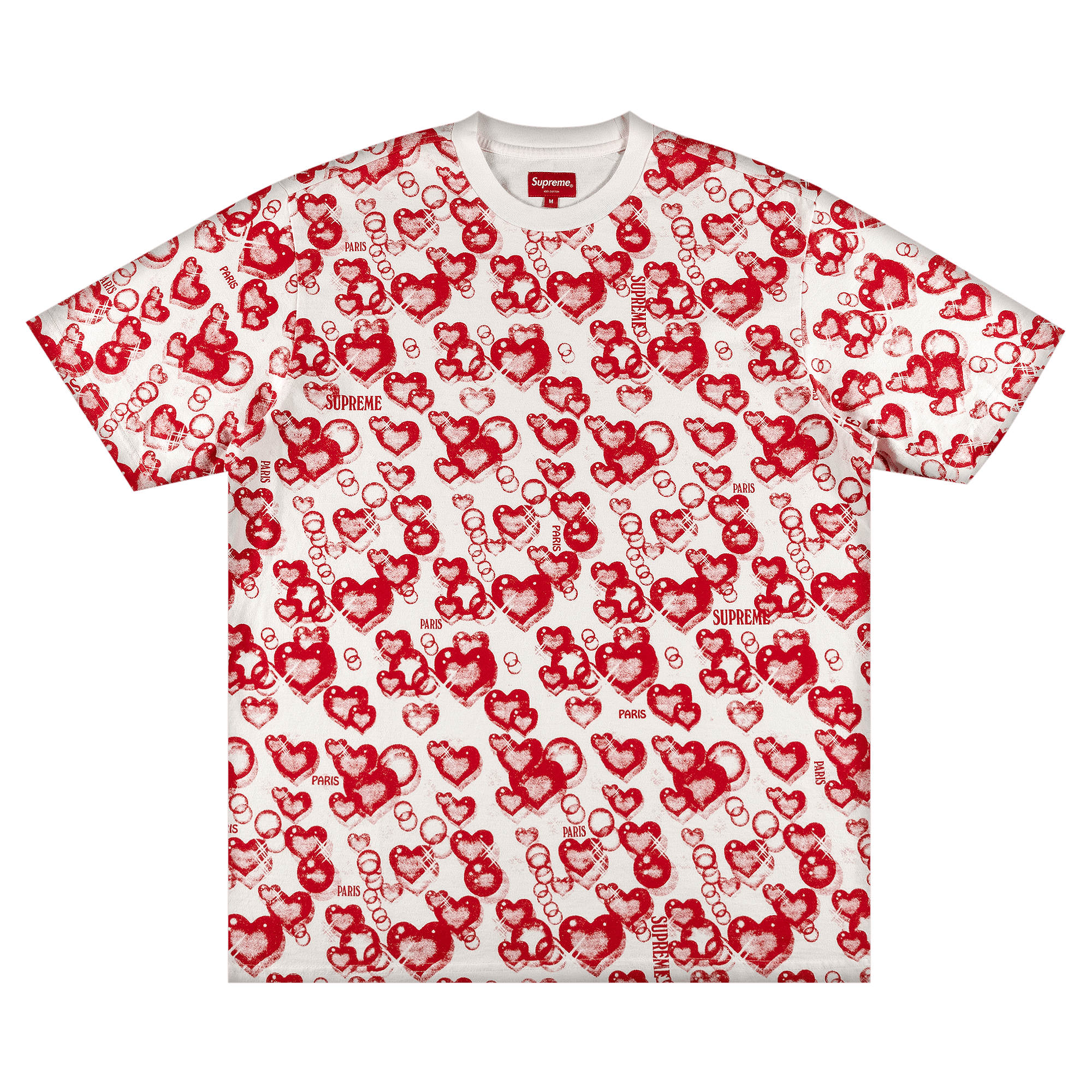 Supreme Hearts Short-Sleeve Top 'White'