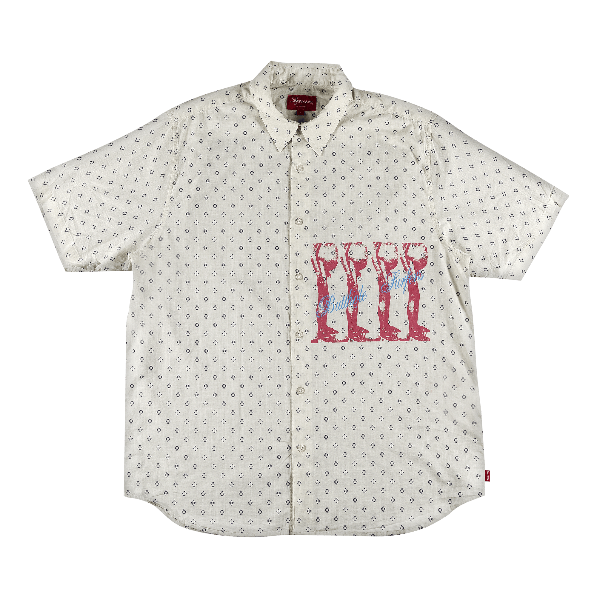 Supreme x Butthole Surfers Short-Sleeve Shirt 'White'