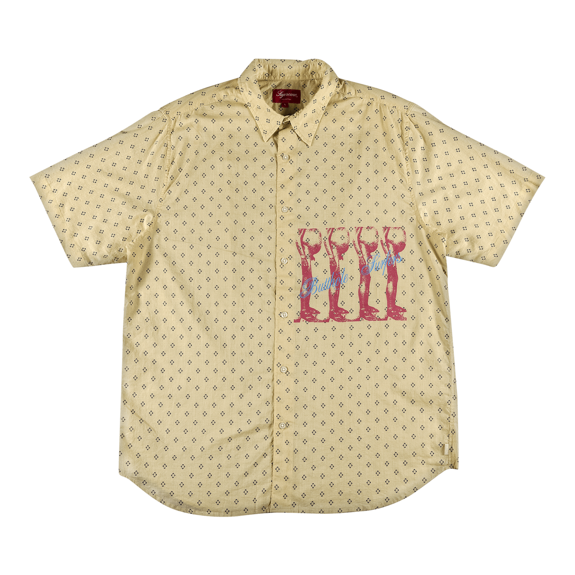 Supreme x Butthole Surfers Short-Sleeve Shirt 'Light Yellow'