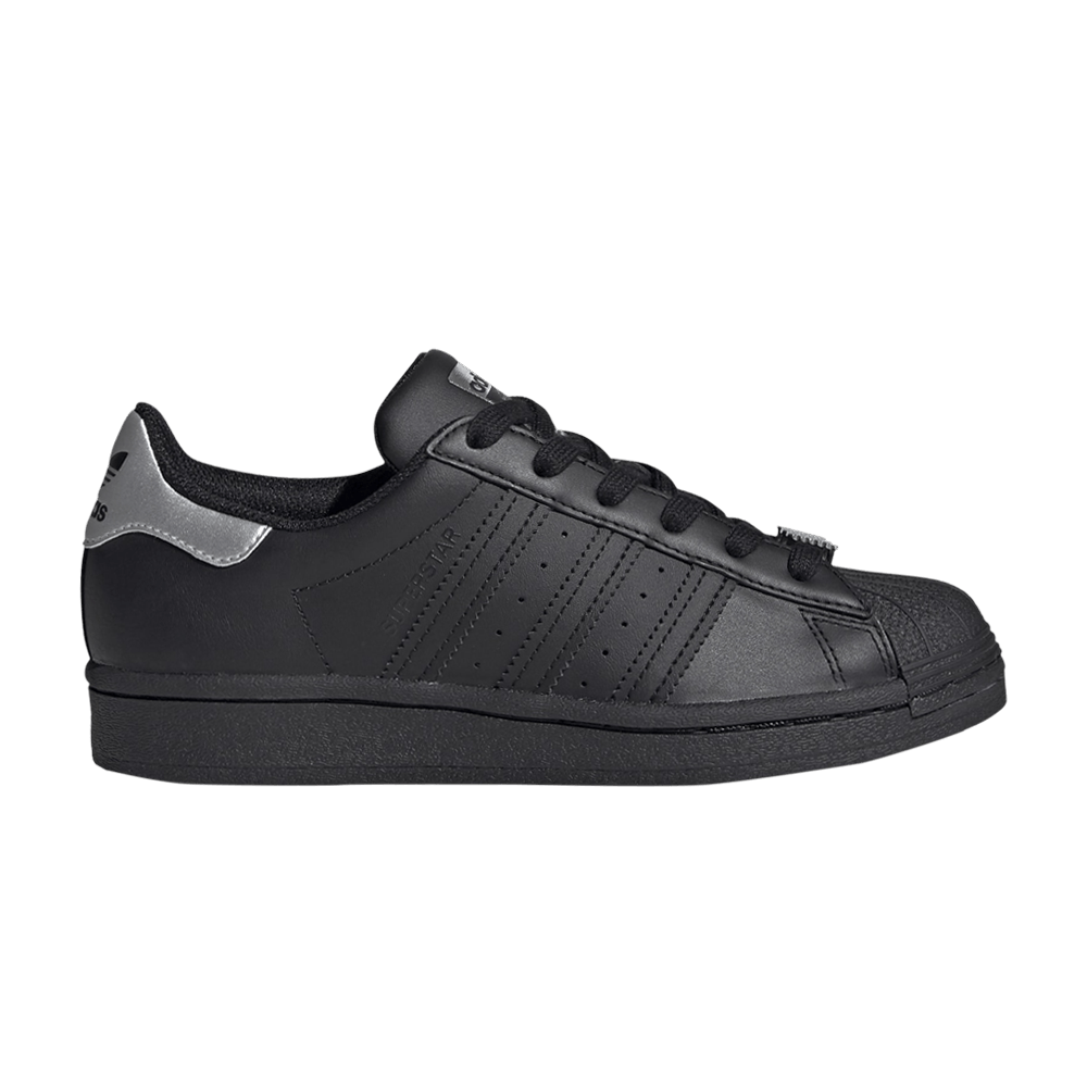Adidas Superstar J 'Black Silver'