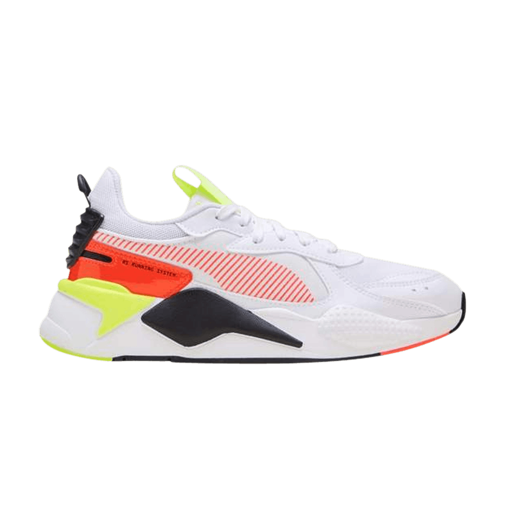 Pre-owned Puma Rs-x Patent Jr 'white Yellow Alert'