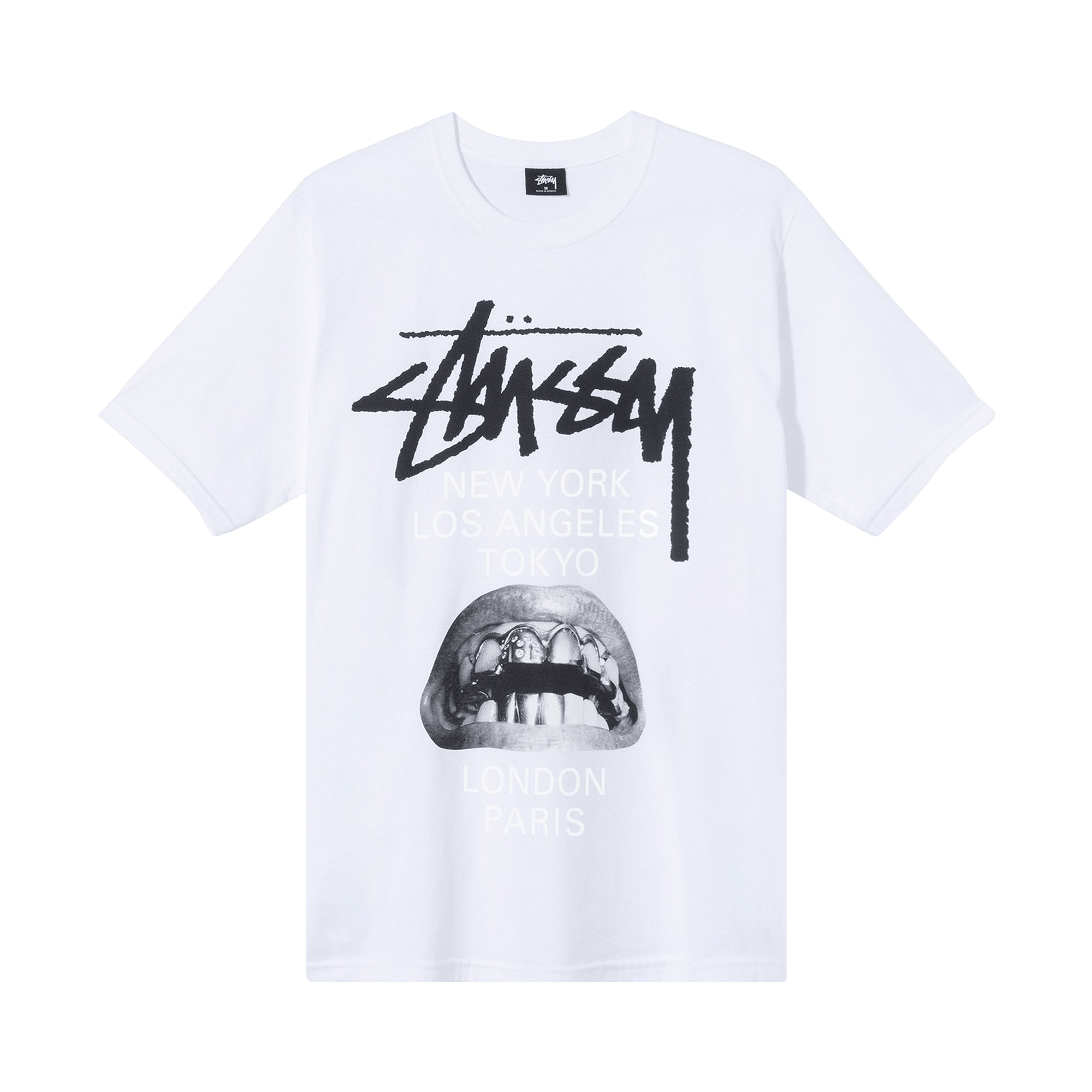 Pre-owned Stussy X Rick Owens World Tour Collection T-shirt 'white'