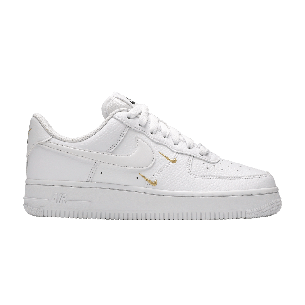 NIKE WMNS AIR FORCE 1 '07 ESSENTIAL 'WHITE METALLIC GOLD'
