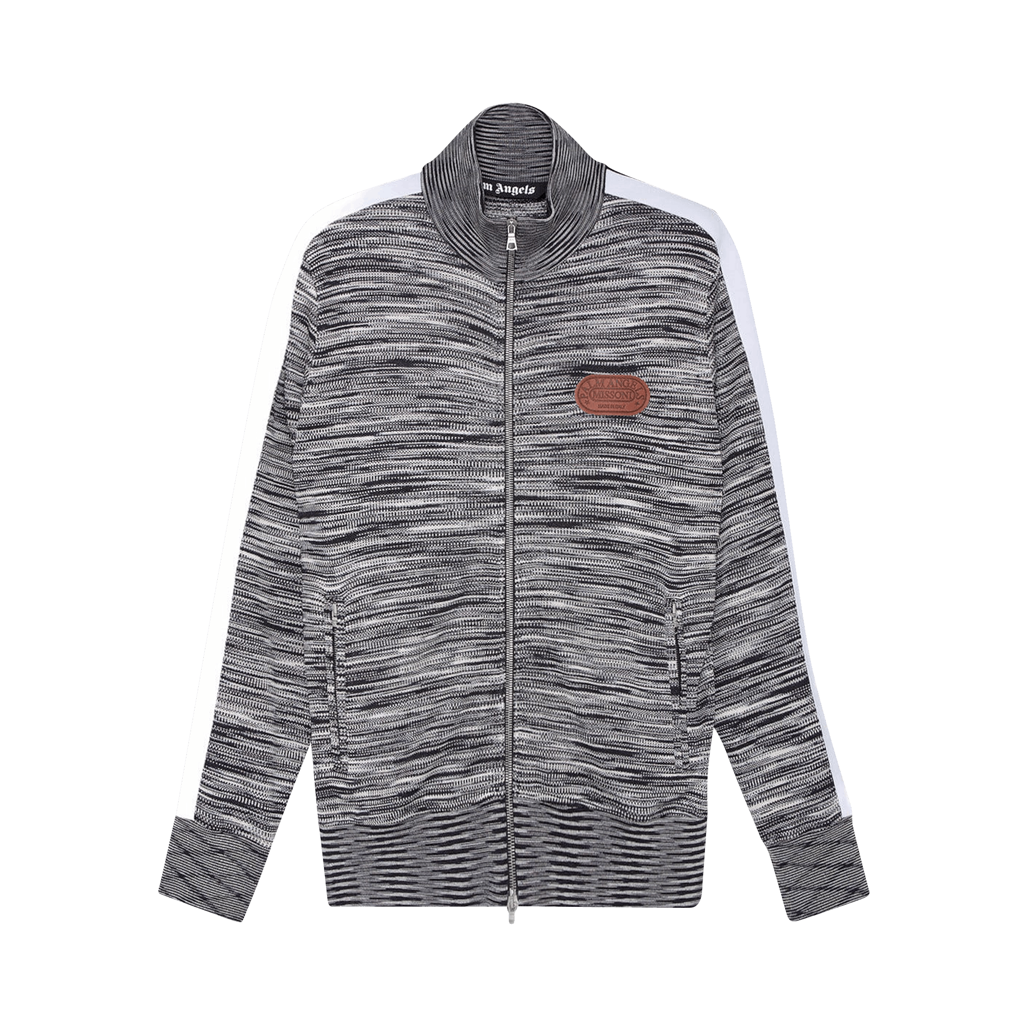 Palm Angels x Missoni Knitted Track Jacket 'Melange Grey'