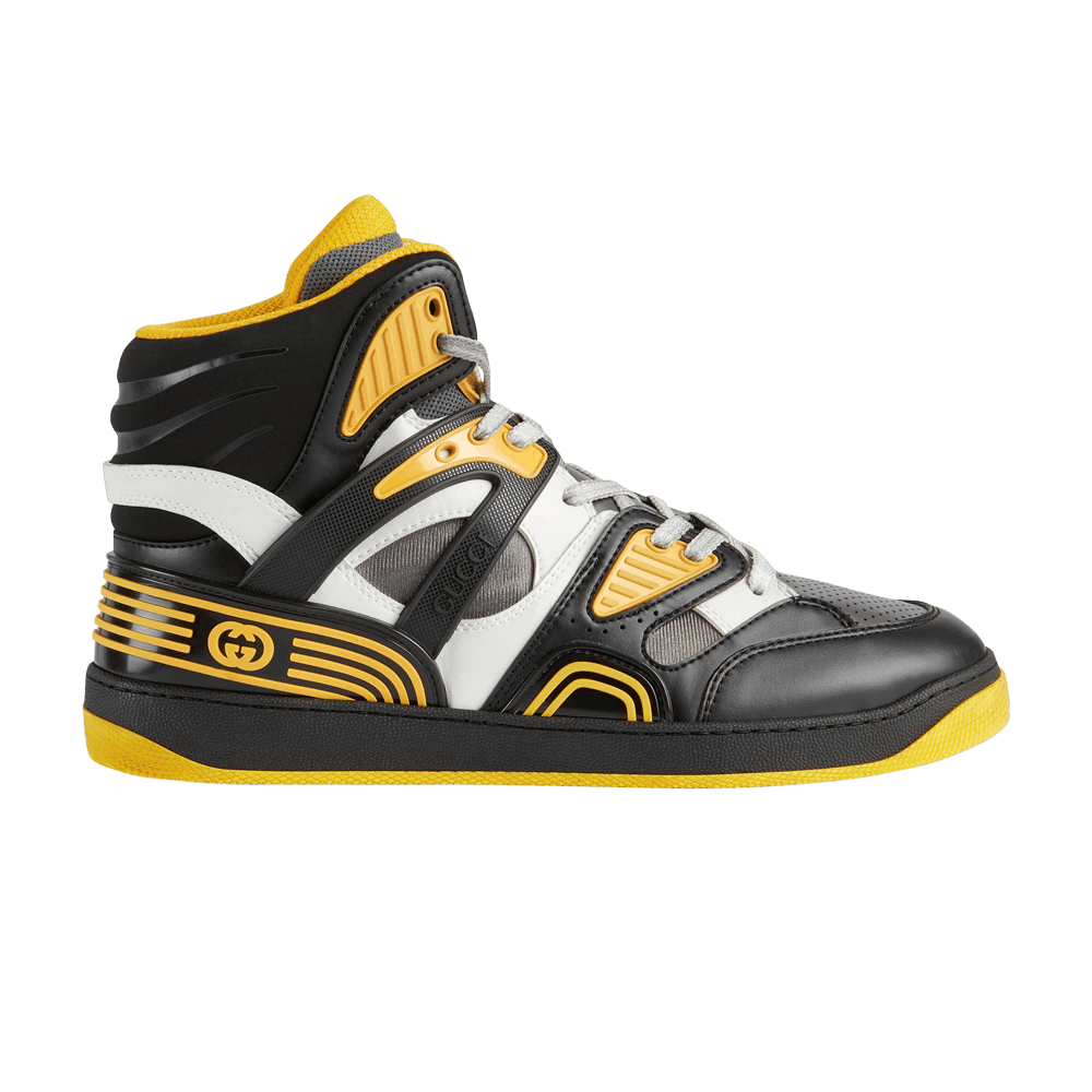 Gucci Basket High 'Black Demetra Yellow'