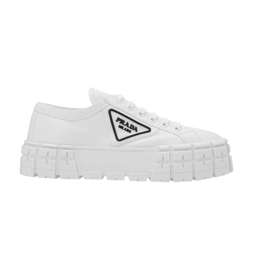 Prada Wmns Gabardine Wheel Platform 'White'