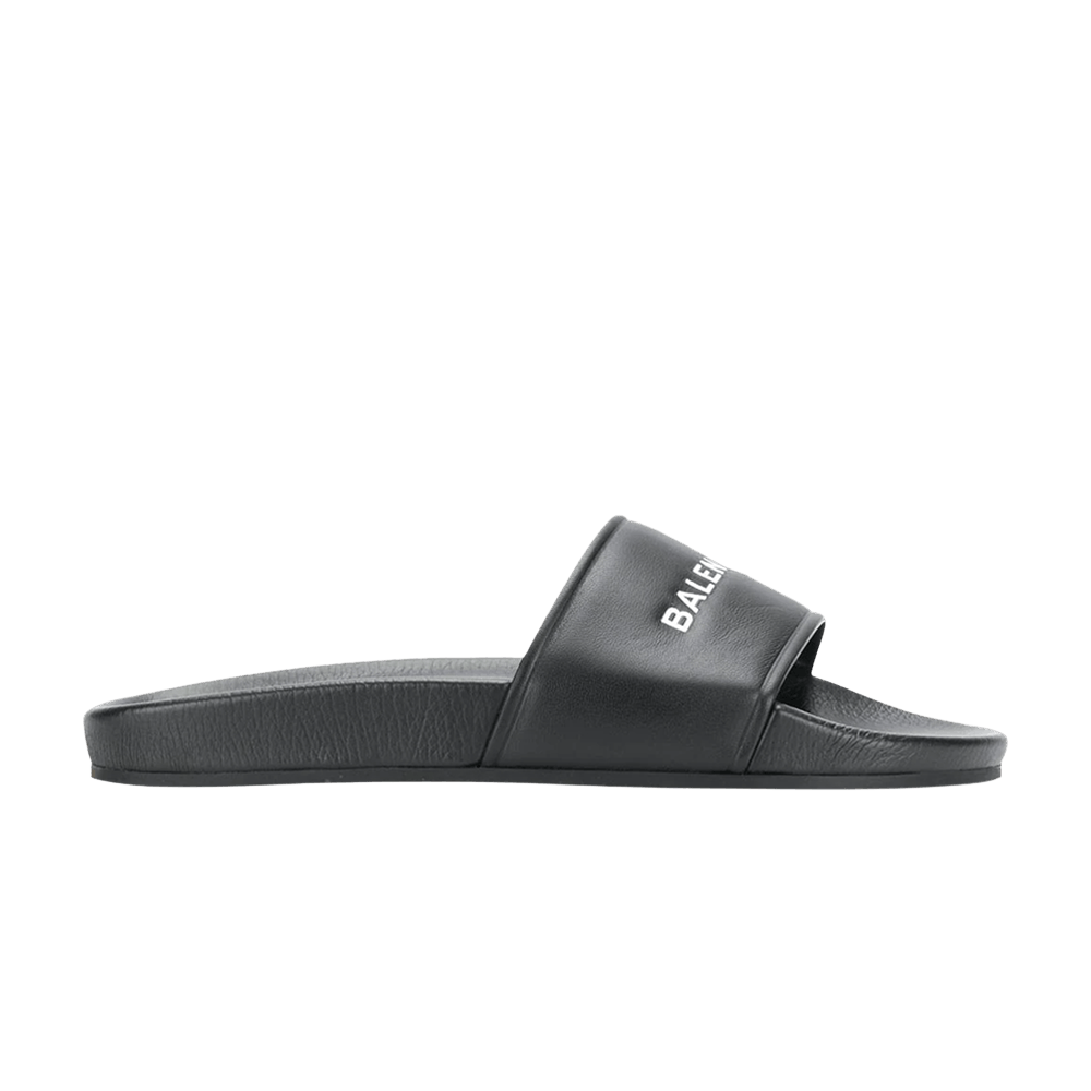 Balenciaga Wmns Pool Slides 'Black White'