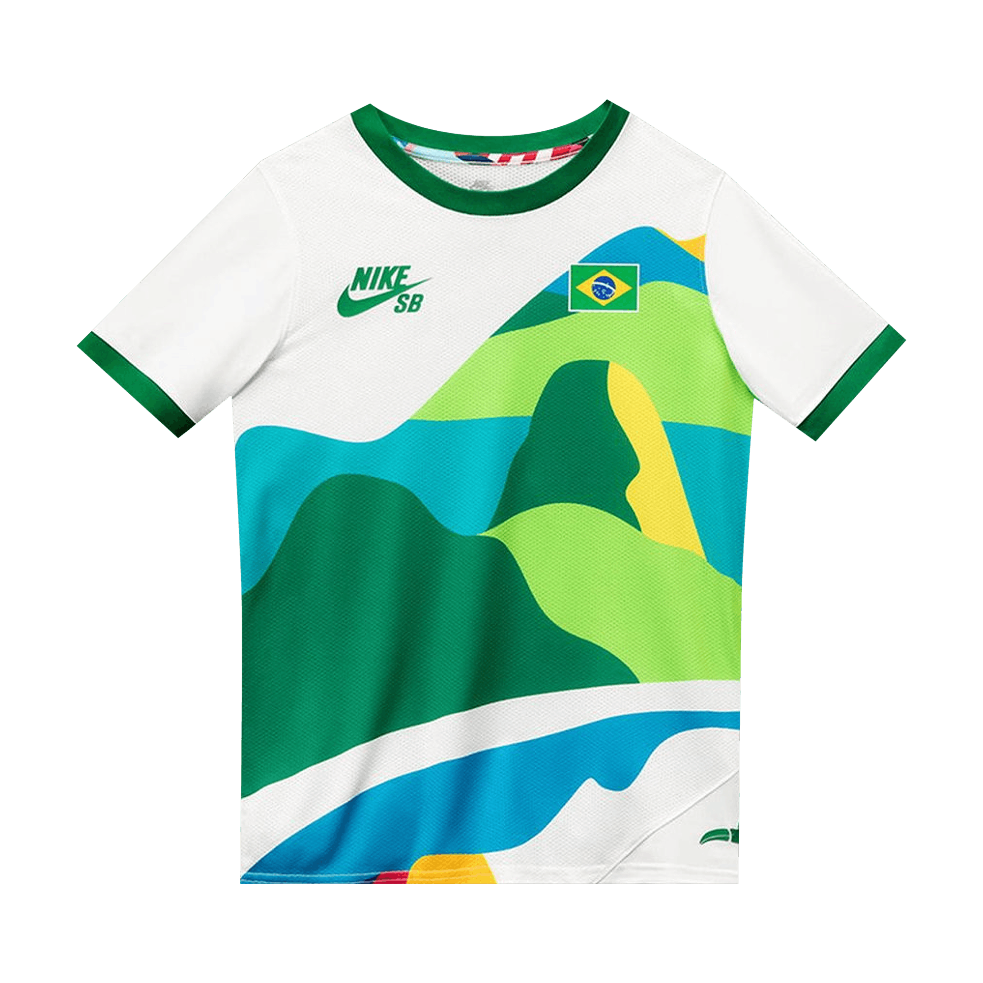 Nike SB x Parra Brazil Federation Kit Crew Jersey 'White/Clover'