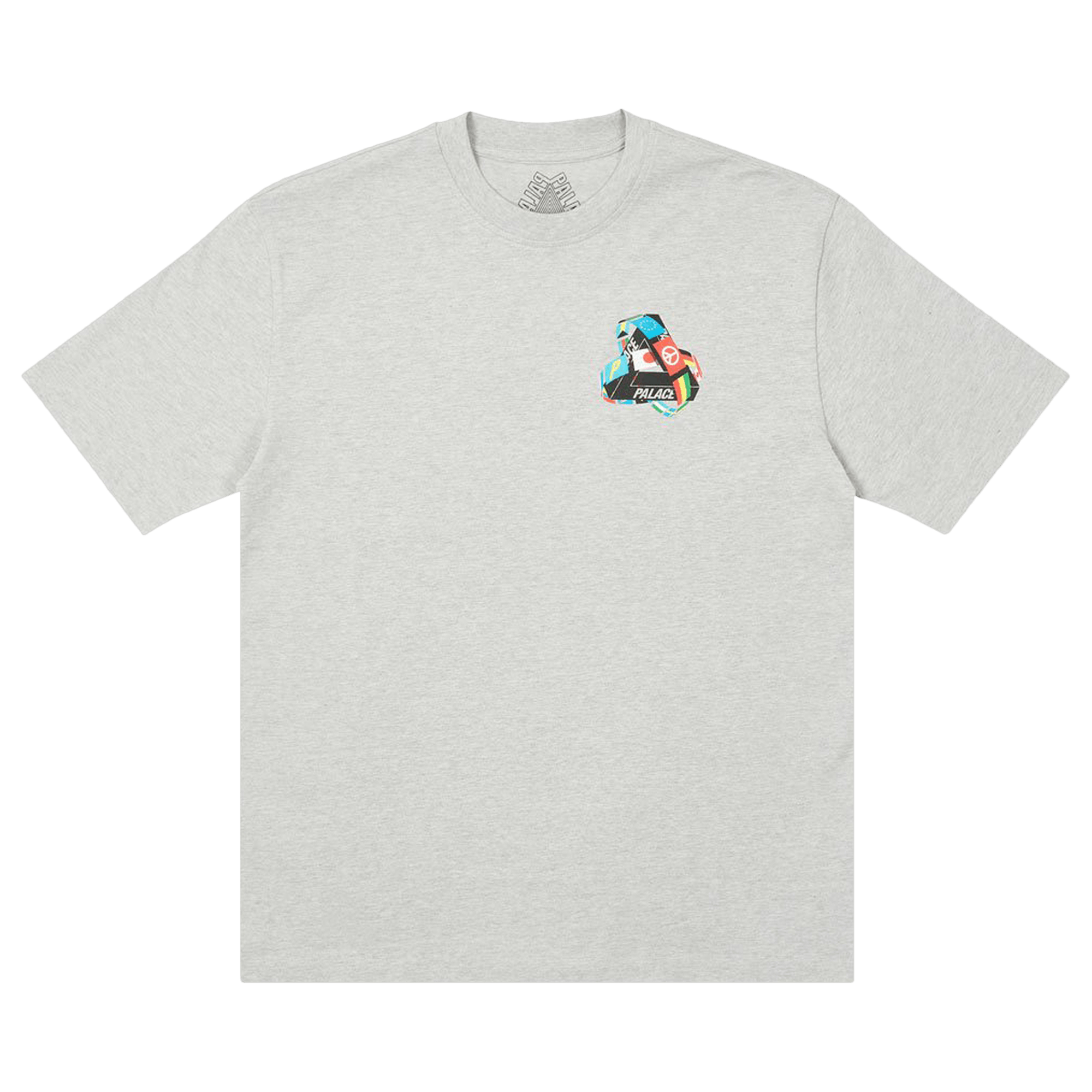 Palace Tri-Flag T-Shirt 'Grey Marl'