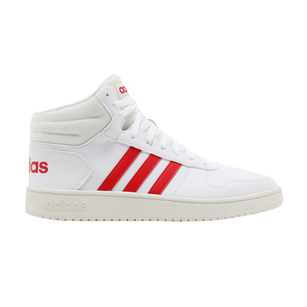 Hoops 2.0 Mid 'White Vivid Red'