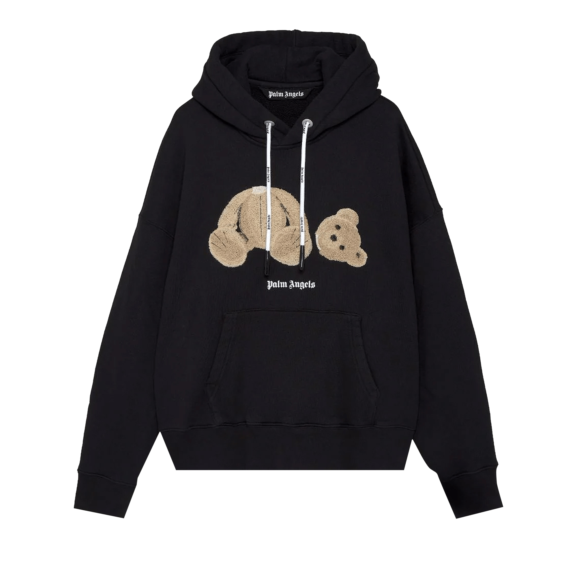 Palm Angels Bear Hoodie 'Black/Brown'