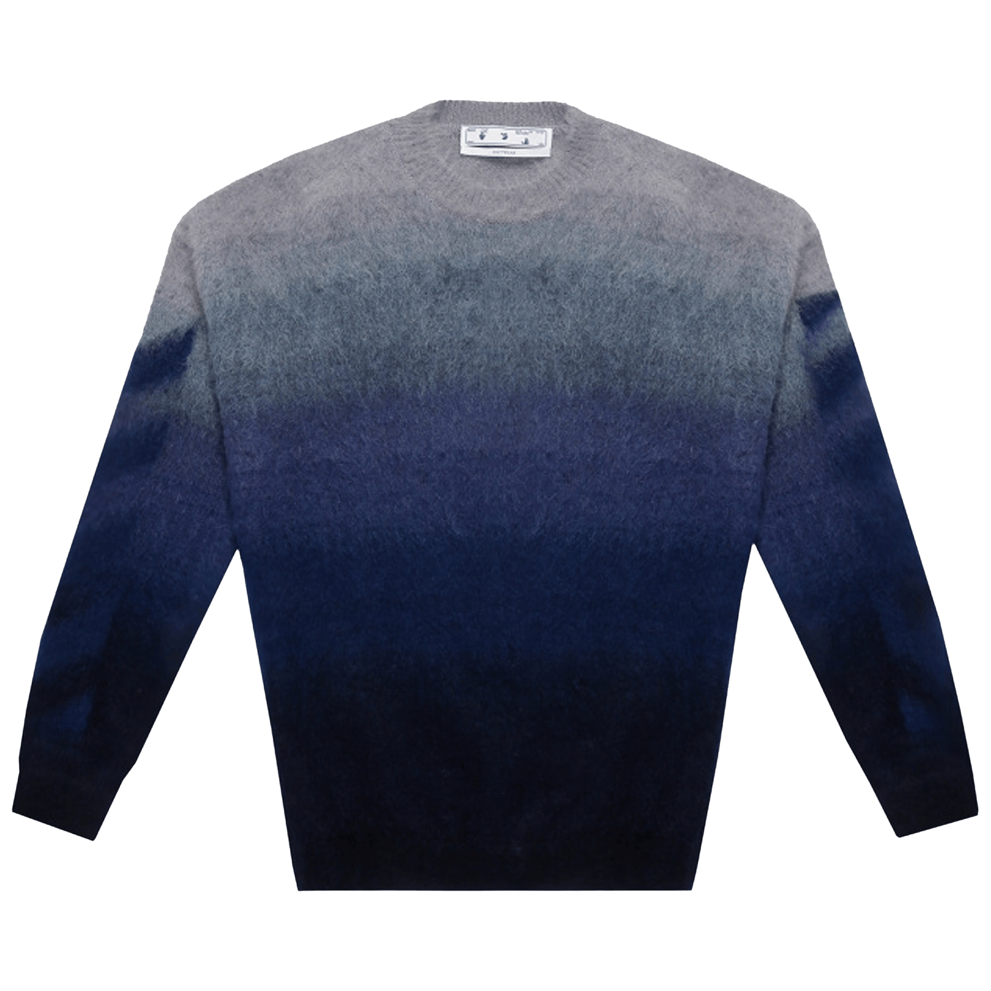 Off-White Diag Brushed Knit Crewneck 'Blue'