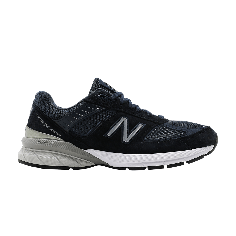 Wmns 990 Made in USA Wide 'Navy Silver'