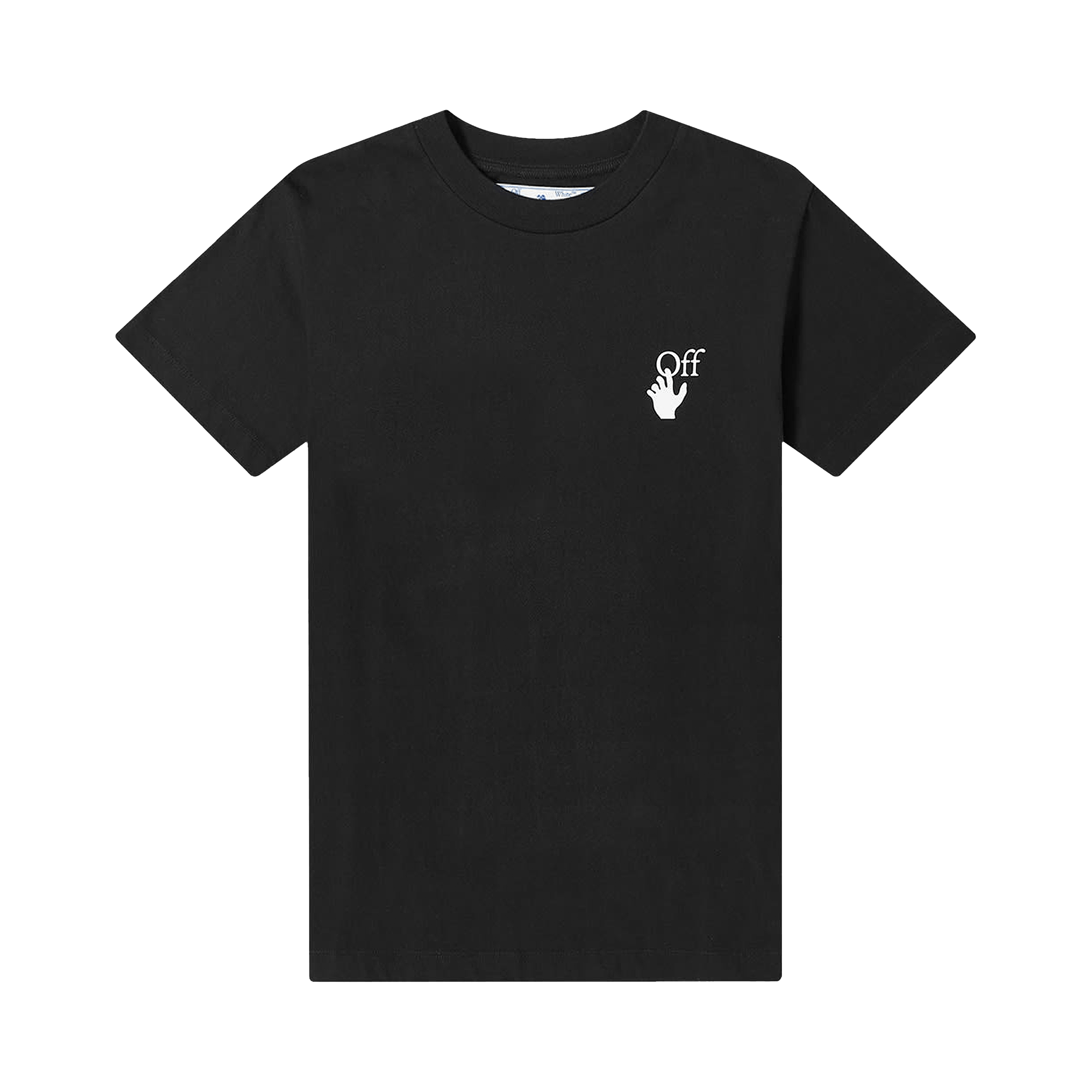 Off-White Cut Here Short-Sleeve Slim Tee 'Black/White'