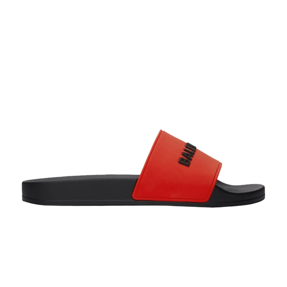 Balenciaga Pool Slide Blood Red Black