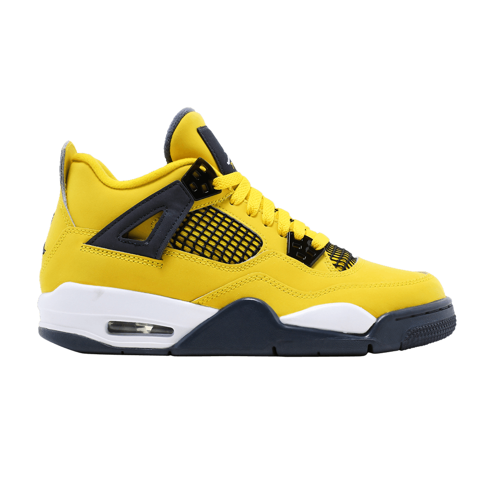 Pre-owned Air Jordan 4 Retro Gs 'lightning' 2021 In Yellow