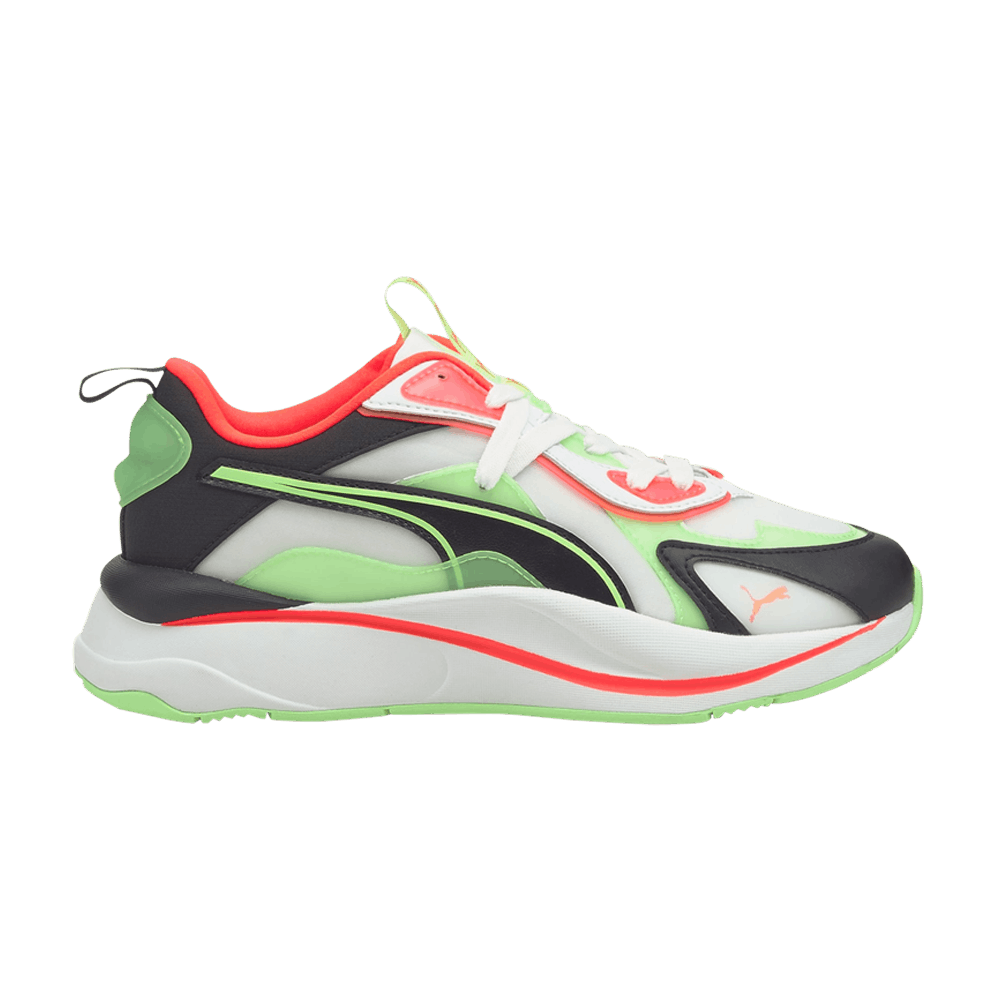 Pre-owned Puma Wmns Rs-curve 'city Lights - Elektro Green'