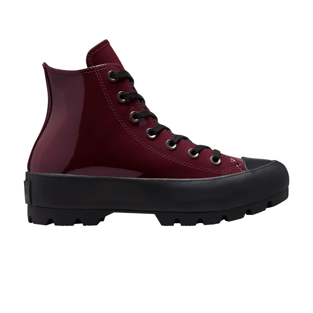 Pre-owned Converse Wmns Chuck Taylor All Star High Surface Fusion Lugged 'deep Bordeaux' In Red