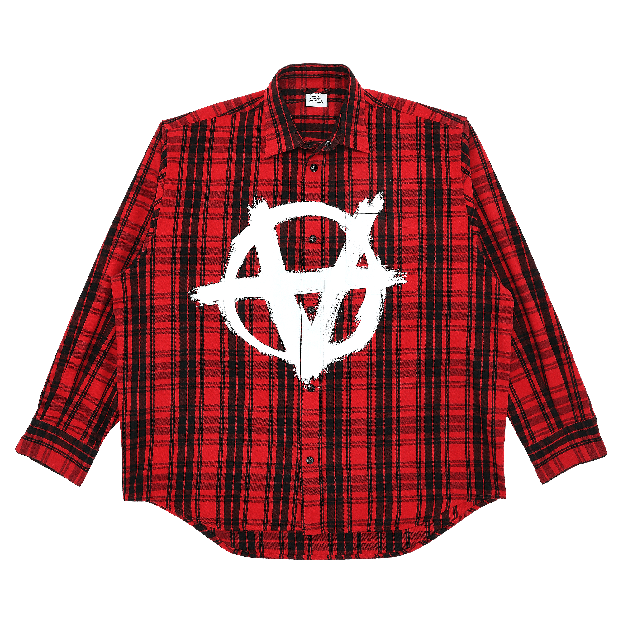 Vetements Anarchy/Children Of The Night Flannel Shirt 'Red Check'