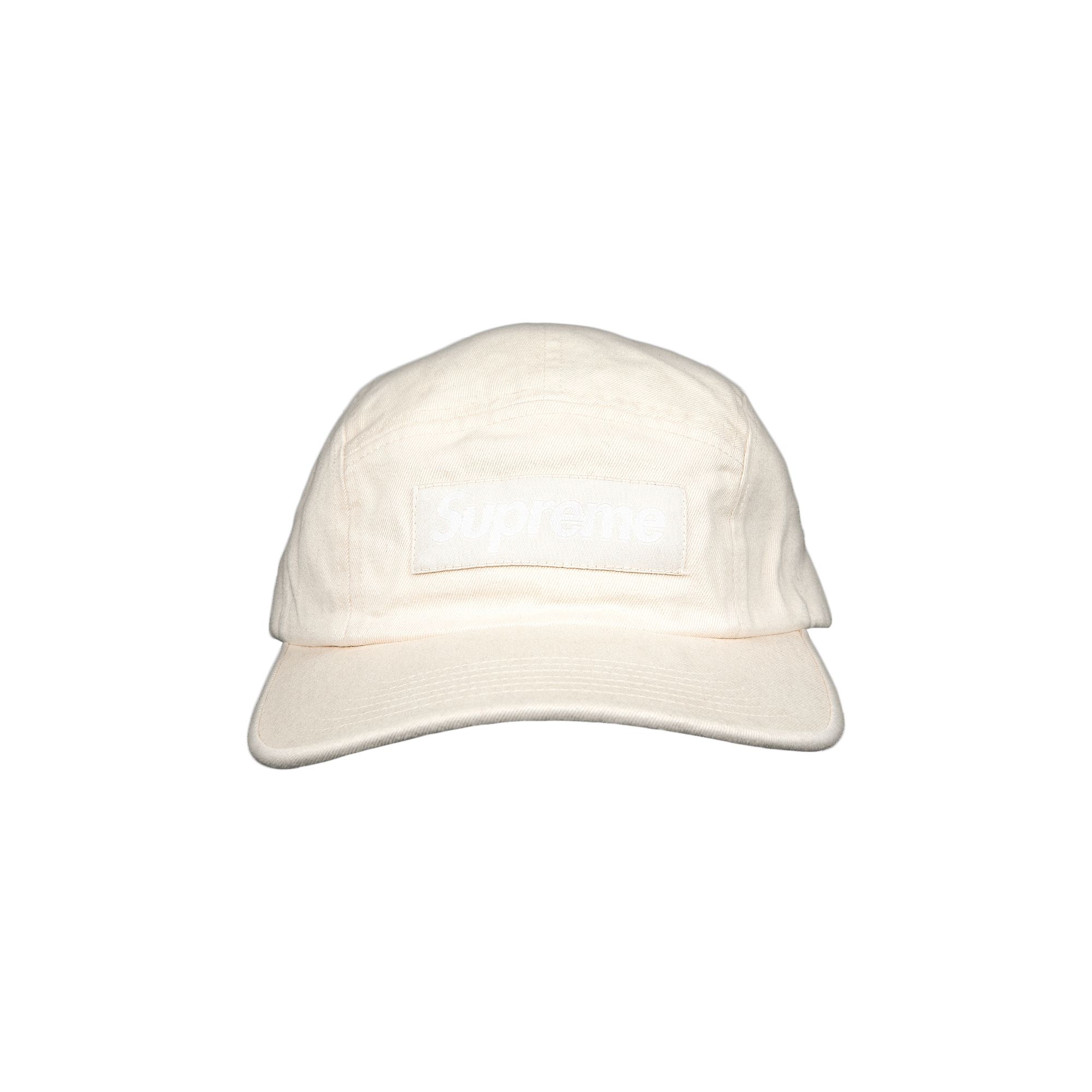 Supreme Washed Chino Twill Camp Cap 'White'