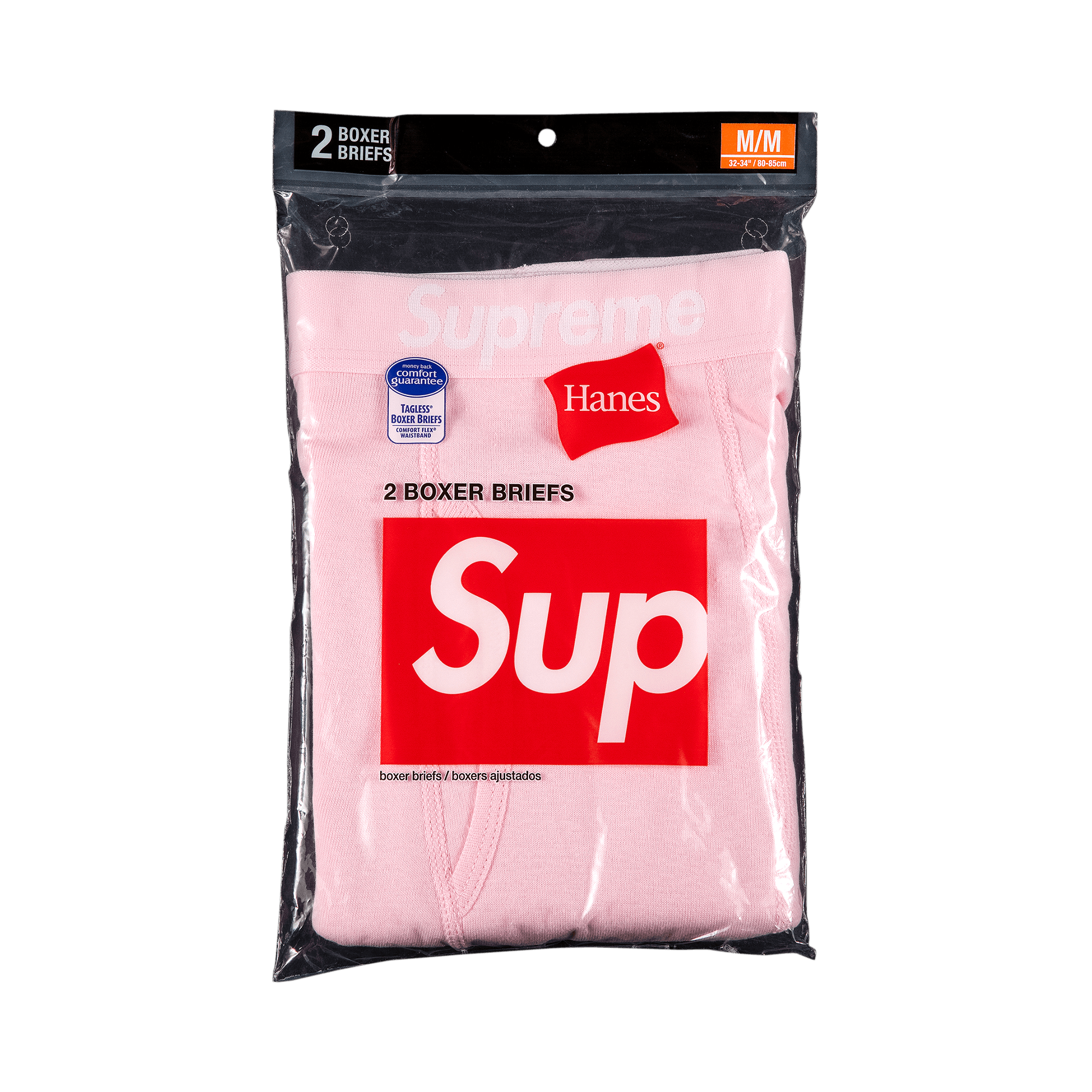 Supreme x Hanes Boxer Briefs (2 Pack) 'Pink'
