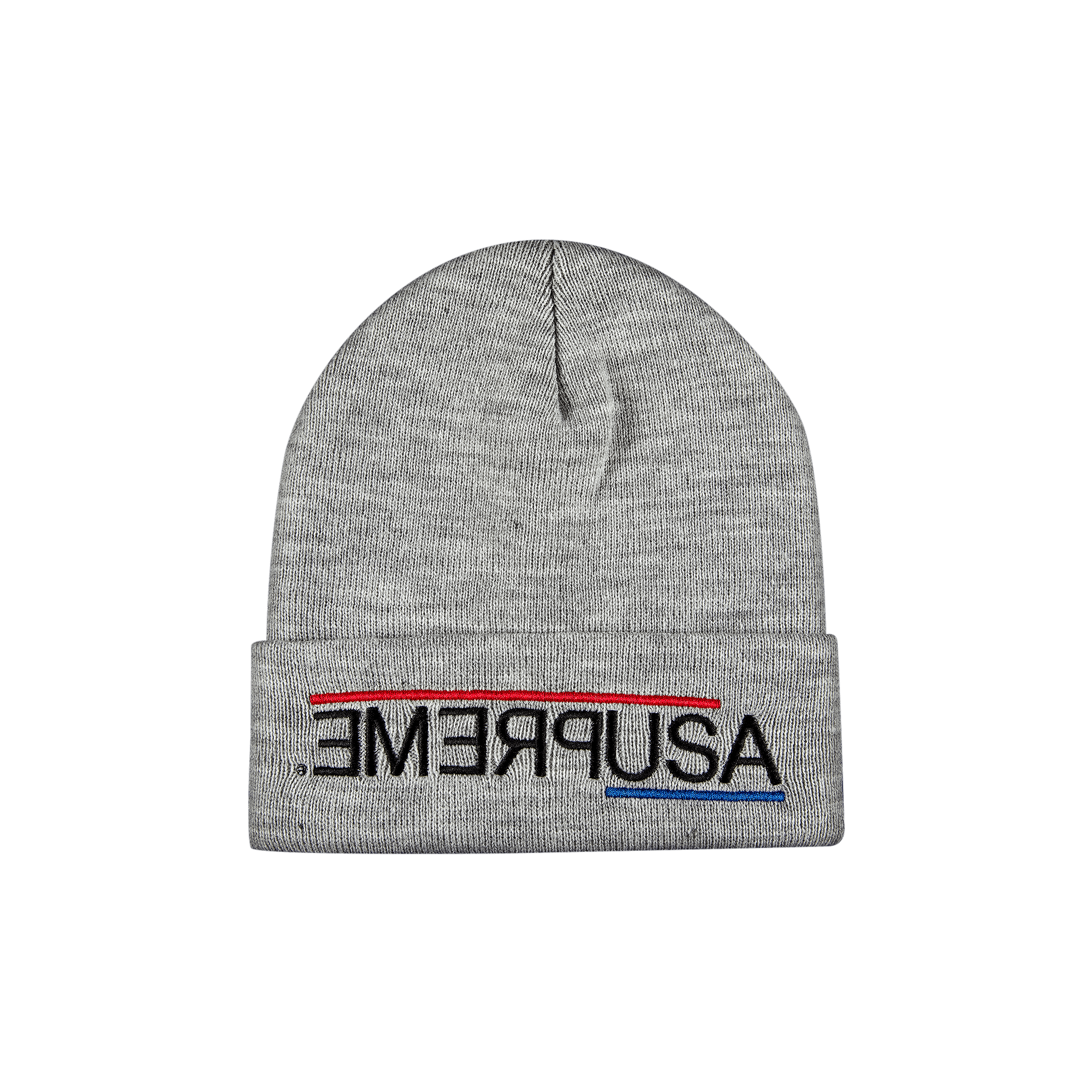 Supreme USA Beanie 'Heather Grey'