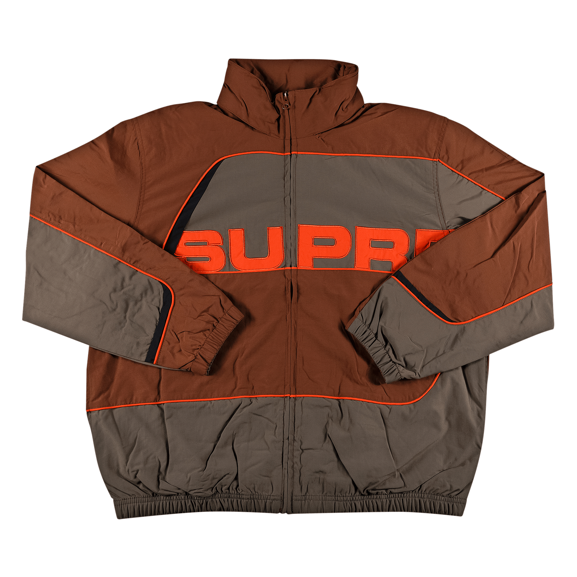 SUPREME SUPREME S PANELED TRACK JACKET 'BROWN'
