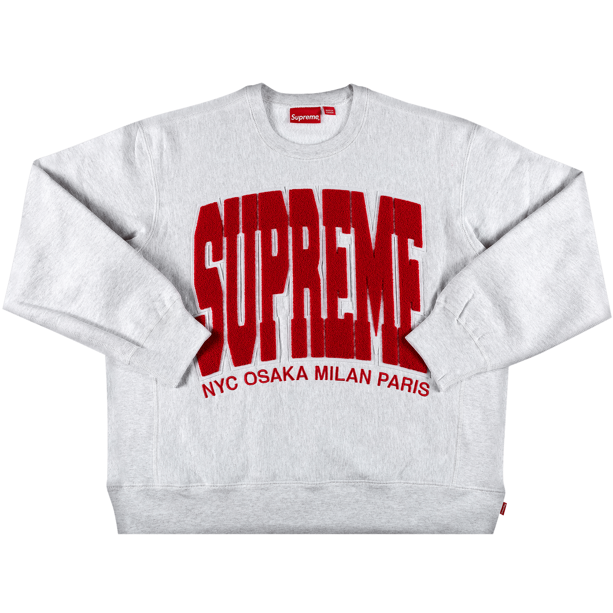 Supreme Cities Arc Crewneck 'Ash Grey'