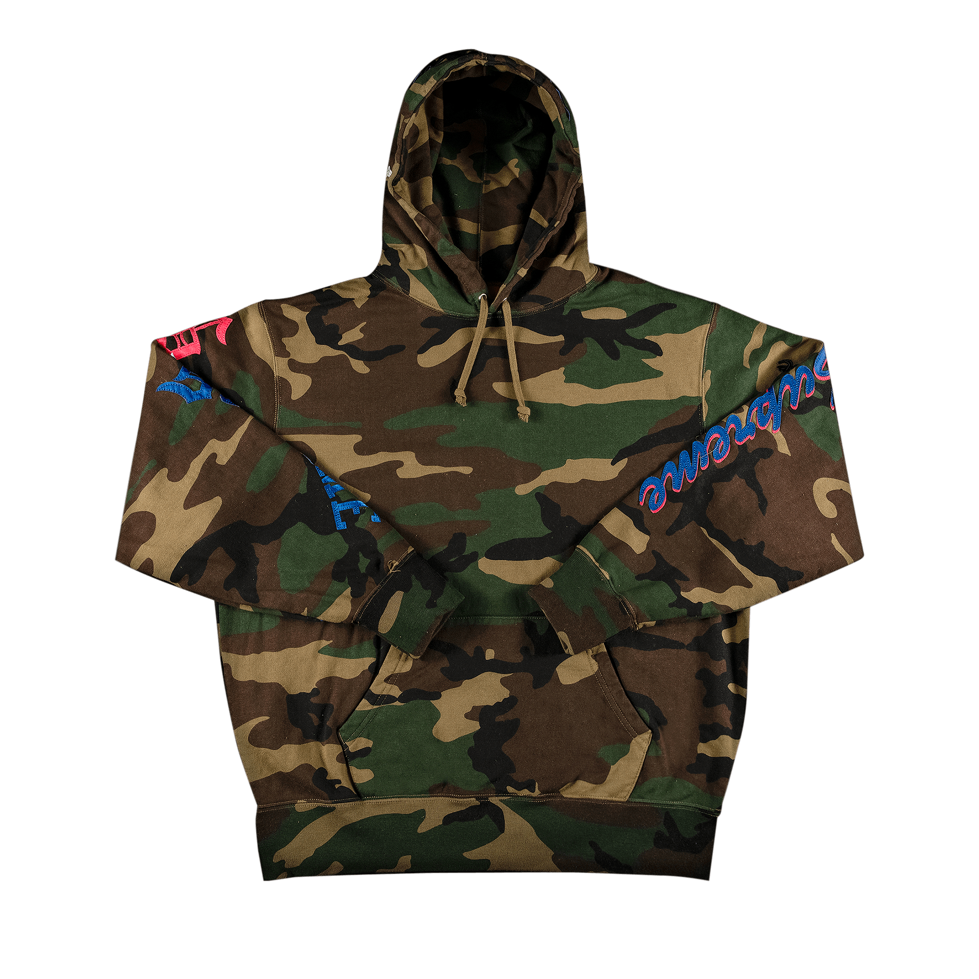 Pre-owned Supreme Multi Logo Hooded Sweatshirt 'woodland Camo' In Multi-color