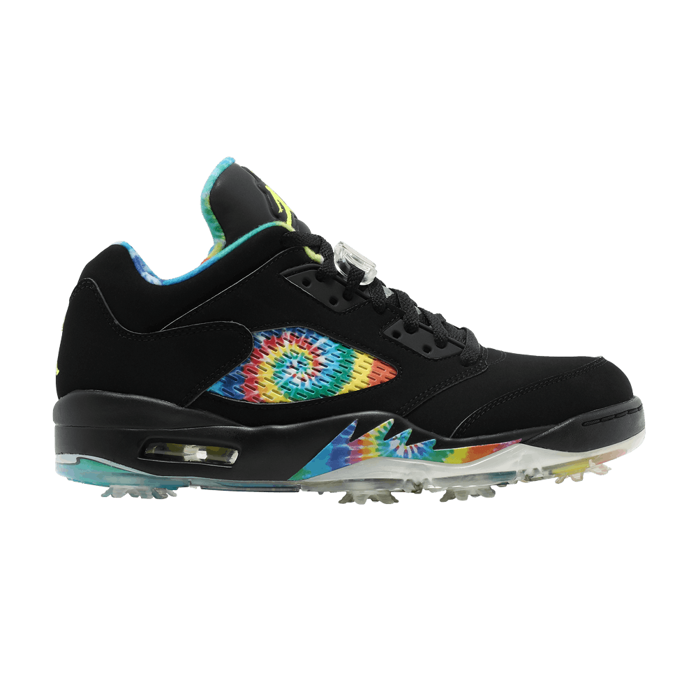 Air Jordan 5 Low Golf 'Peace & Love - Black' - CW4205-002