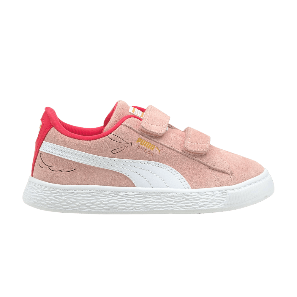 Pre-owned Puma Suede Lil Little Kid 'bird' In Pink
