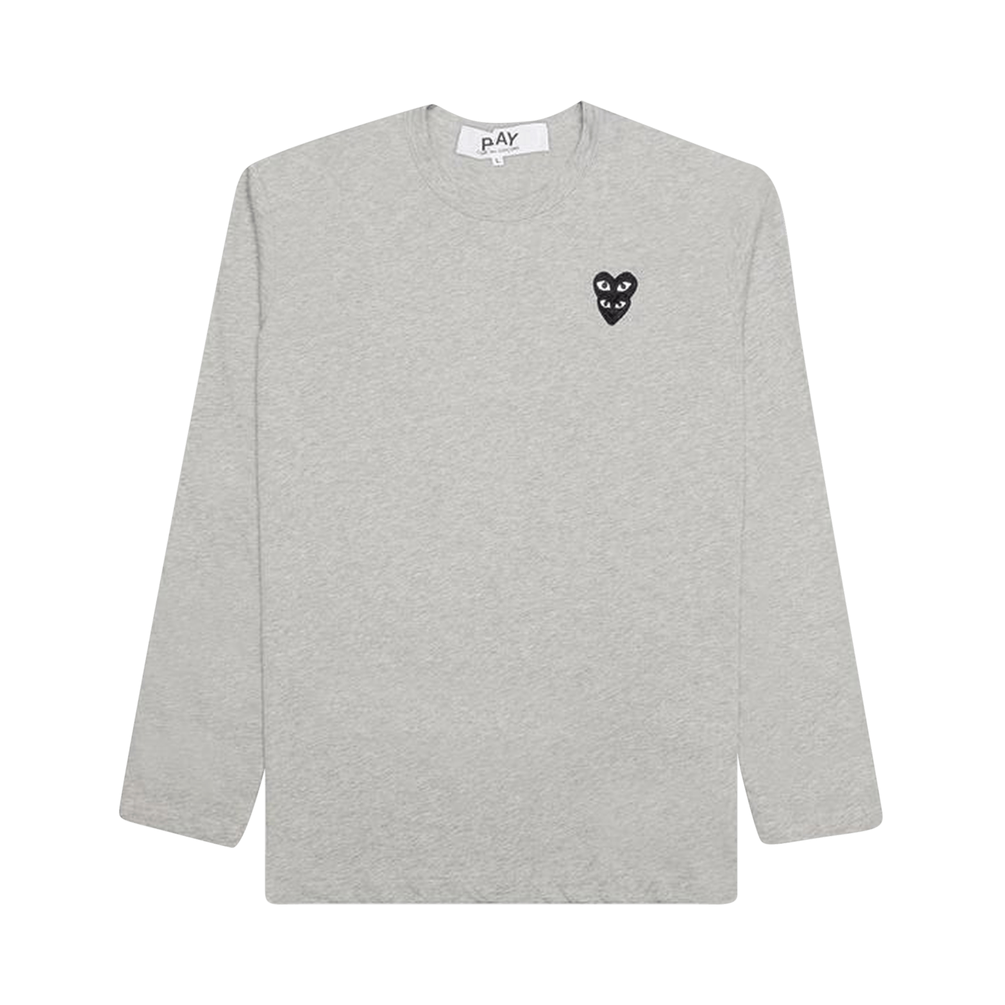 Comme des Garçons PLAY Stacked Heart Long-Sleeve T-Shirt 'Grey'