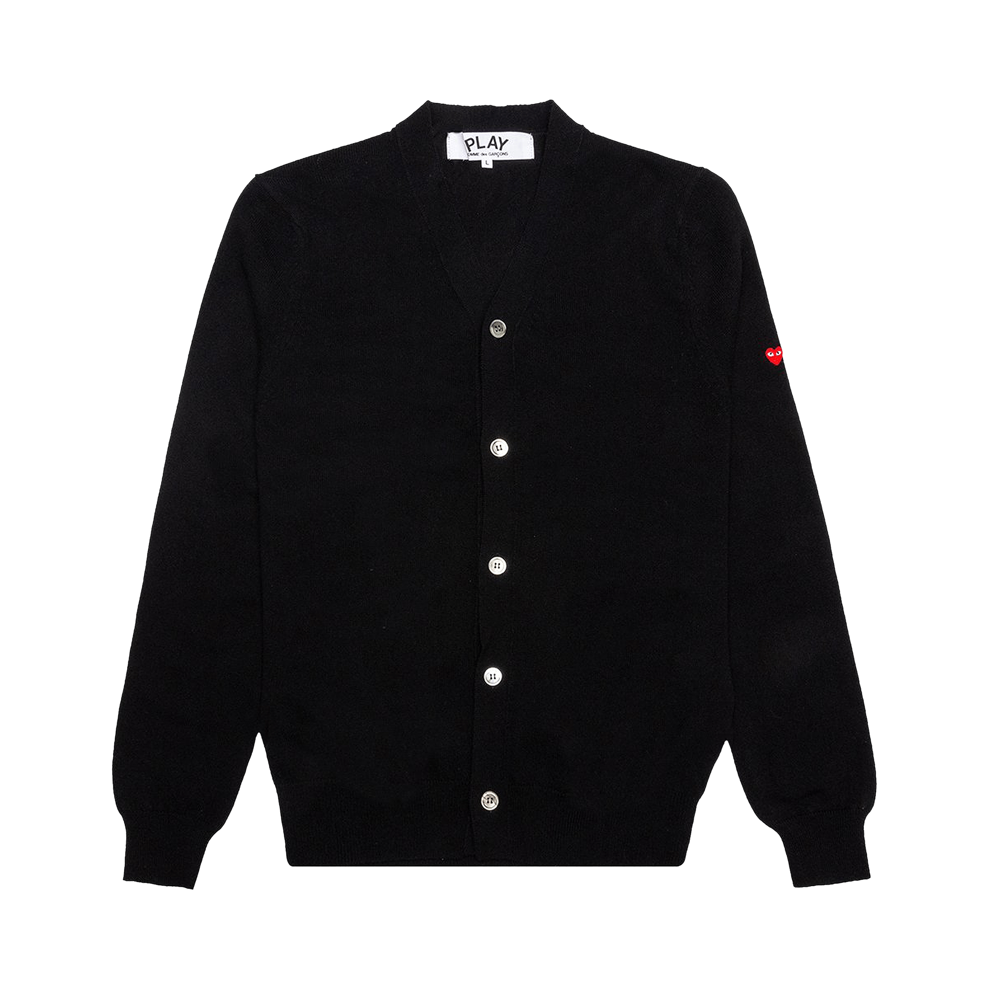 Comme des Garçons PLAY Small Heart Cardigan 'Black'