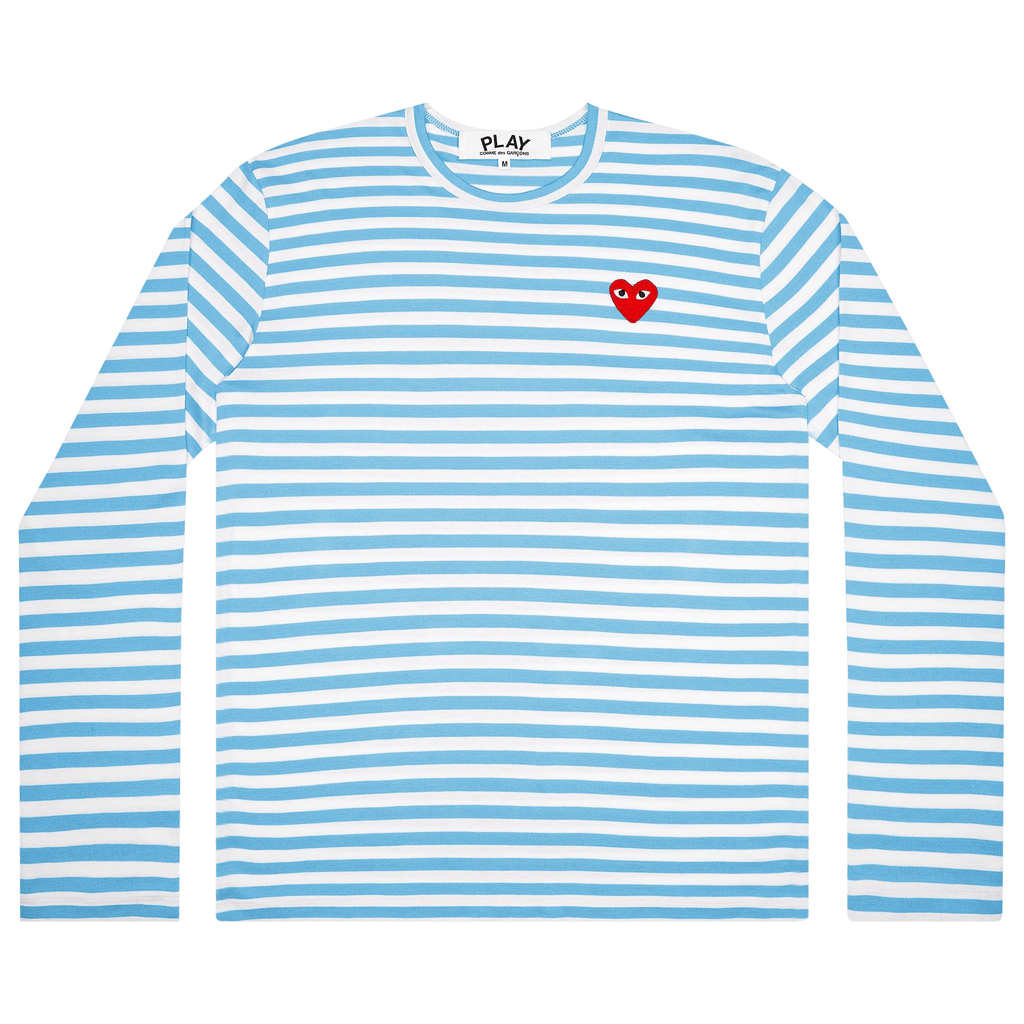 Comme des Garçons PLAY Pastelle Striped Long-Sleeve Shirt 'Blue'
